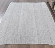 El yapımı vintage halı 193x226 cm düz desenli yün - detay görünümü