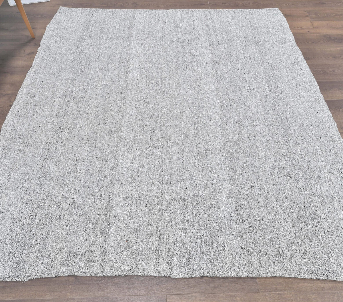 El yapımı vintage halı 193x226 cm düz desenli yün - farklı açıdan görünüm