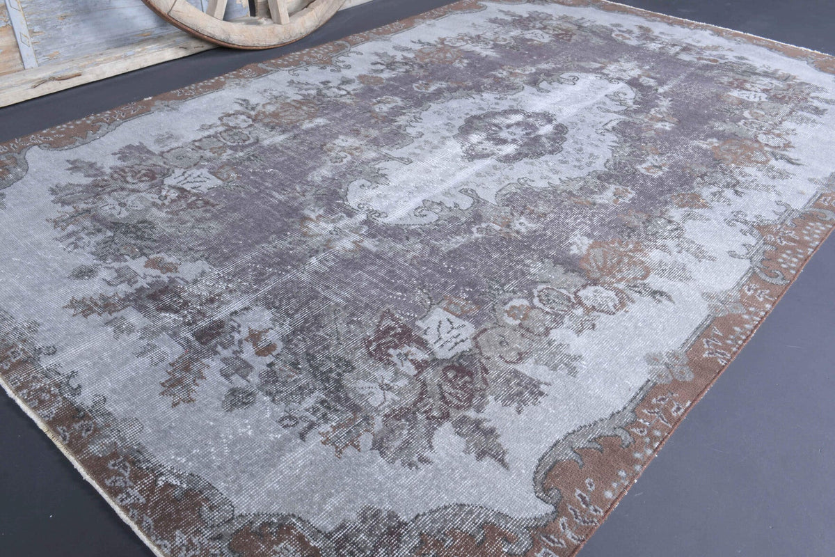6x9 Handmade Vintage Area Anatolian Rug