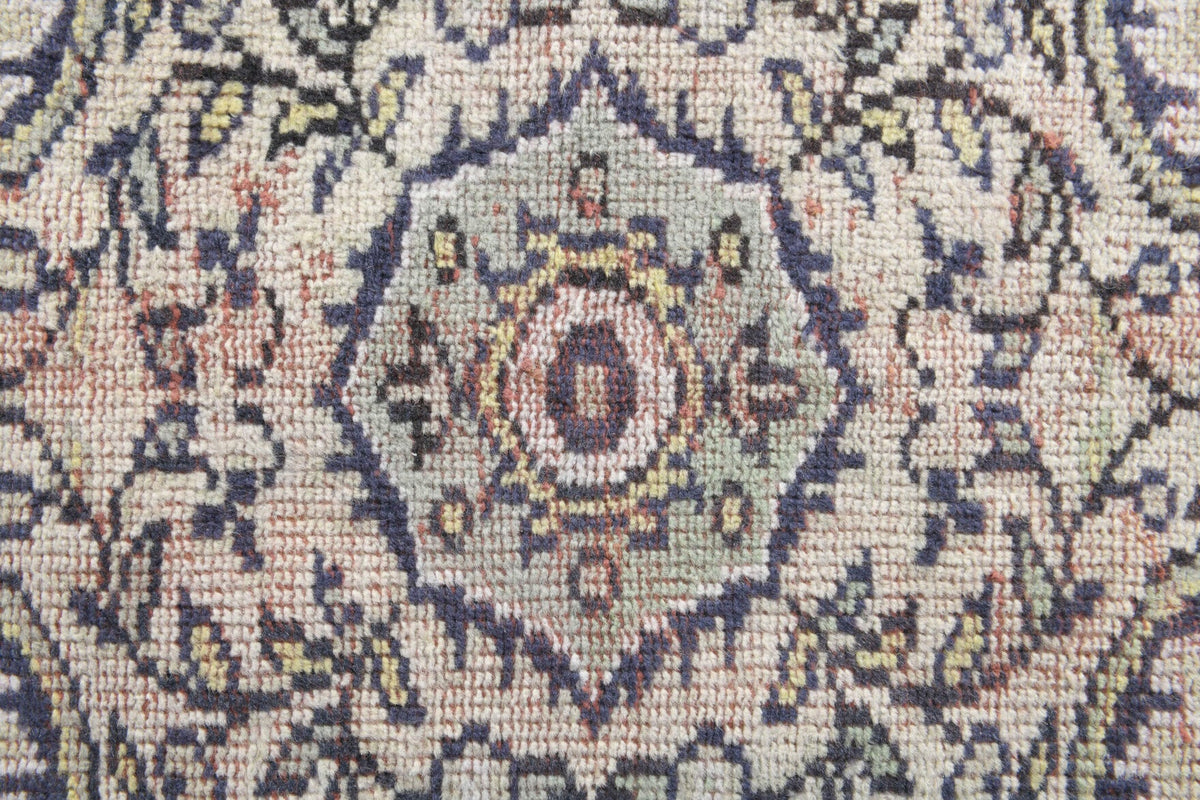 El yapımı vintage halı 170x272 cm oryantal desenli yün - desen detayı