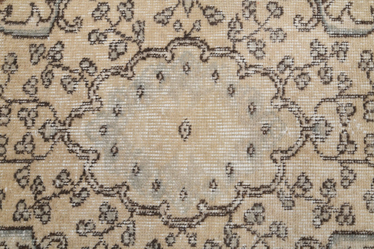 El yapımı vintage halı 168x277 cm oryantal desenli yün - desen detayı