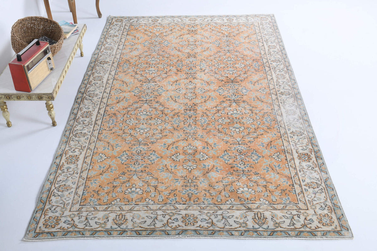 Vintage Turkish Area Hereke Rug