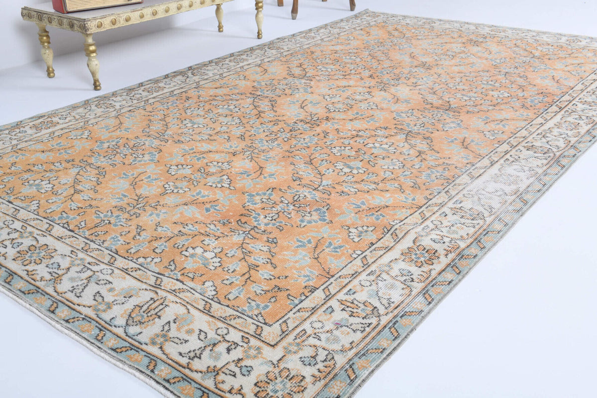Vintage Turkish Area Hereke Rug