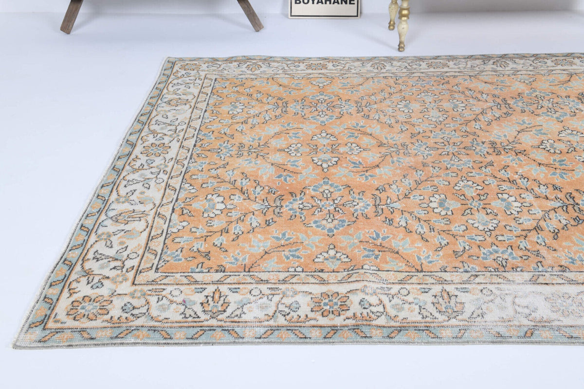 Vintage Turkish Area Hereke Rug