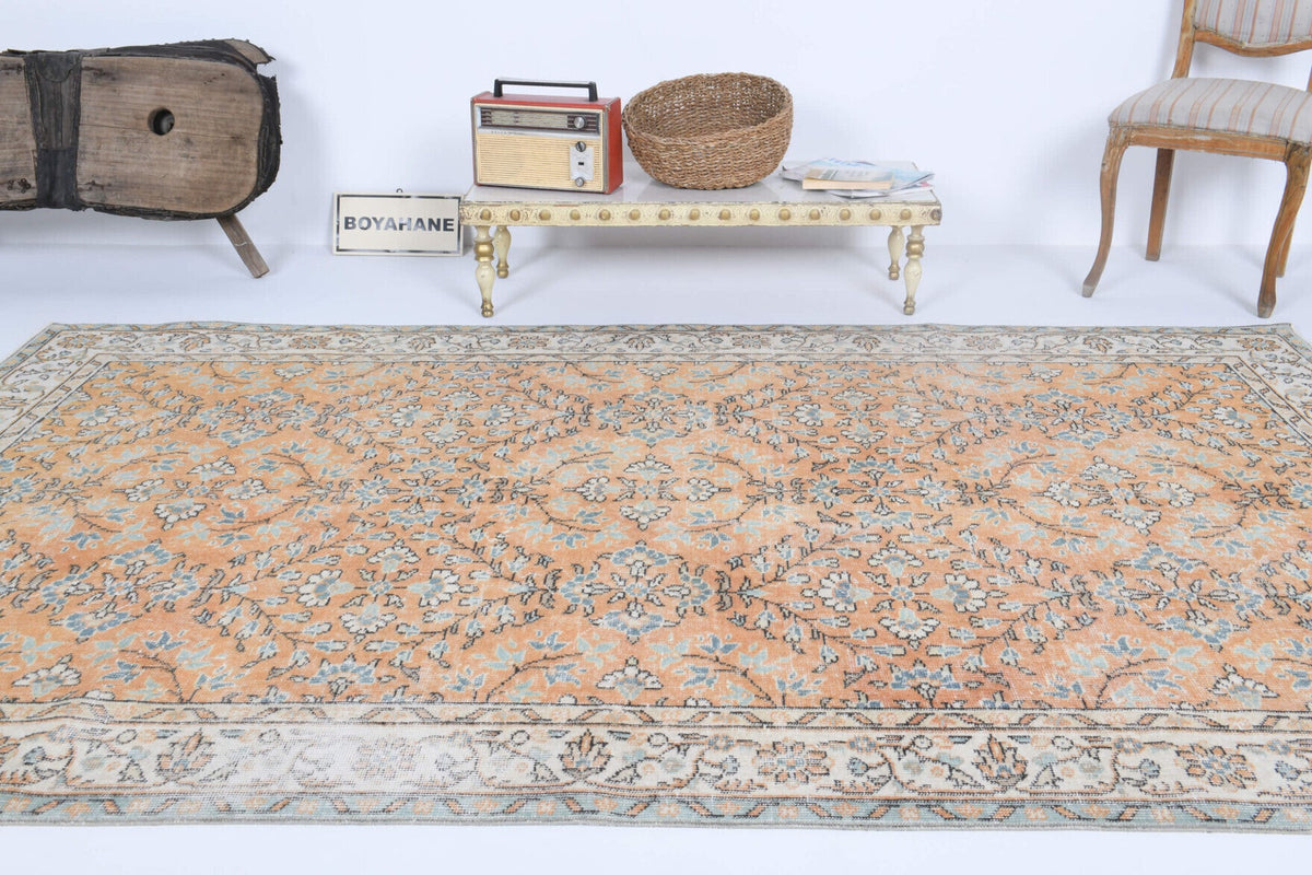 Vintage Turkish Area Hereke Rug