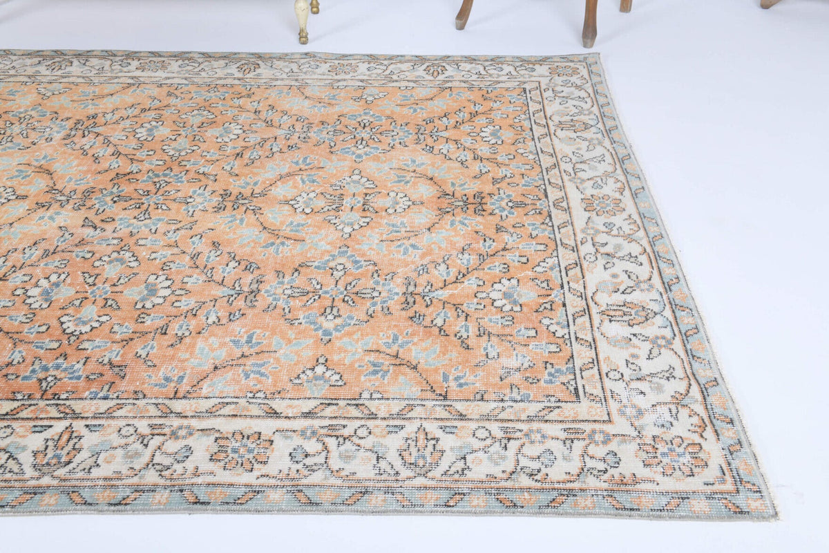 Vintage Turkish Area Hereke Rug