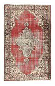 Vintage Red Anatolian Area Rug