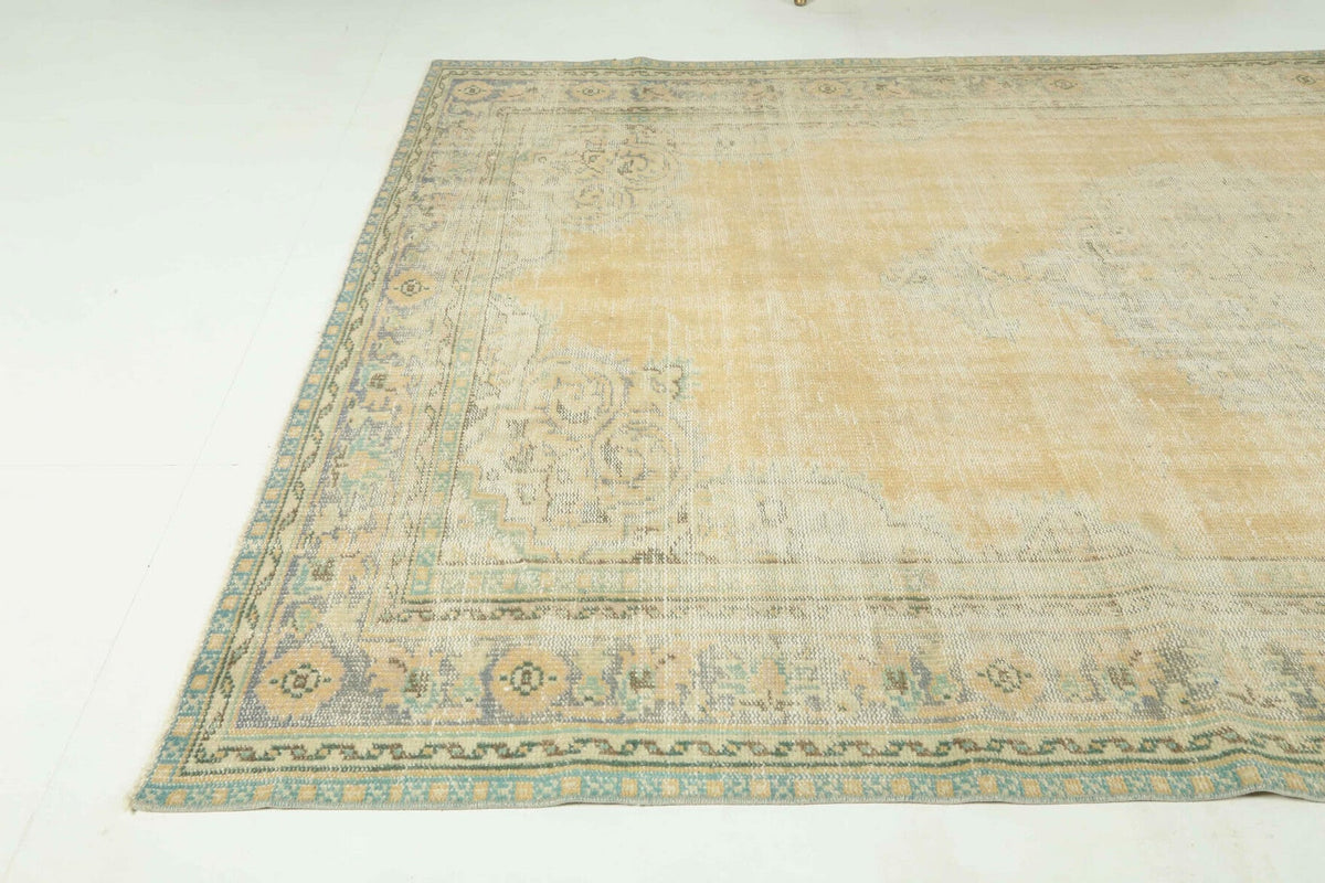 Vintage Orange Anatolian Area Rug