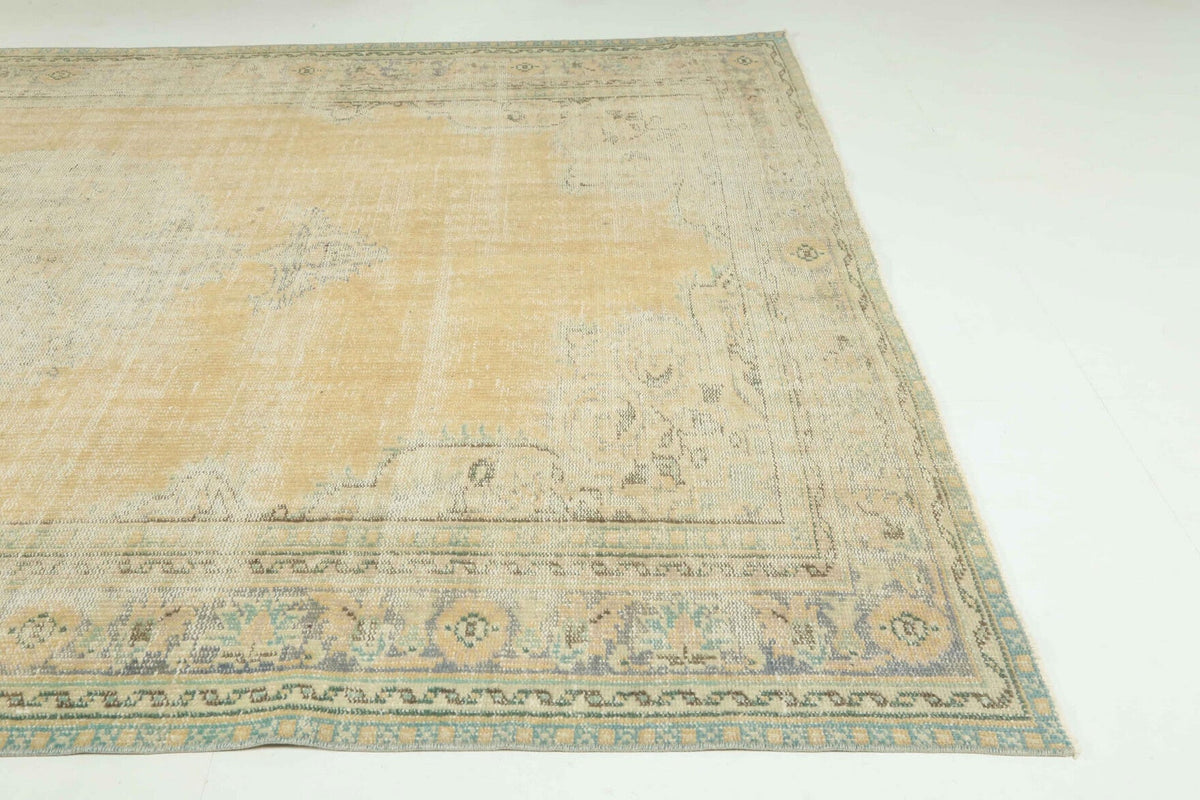 Vintage Orange Anatolian Area Rug