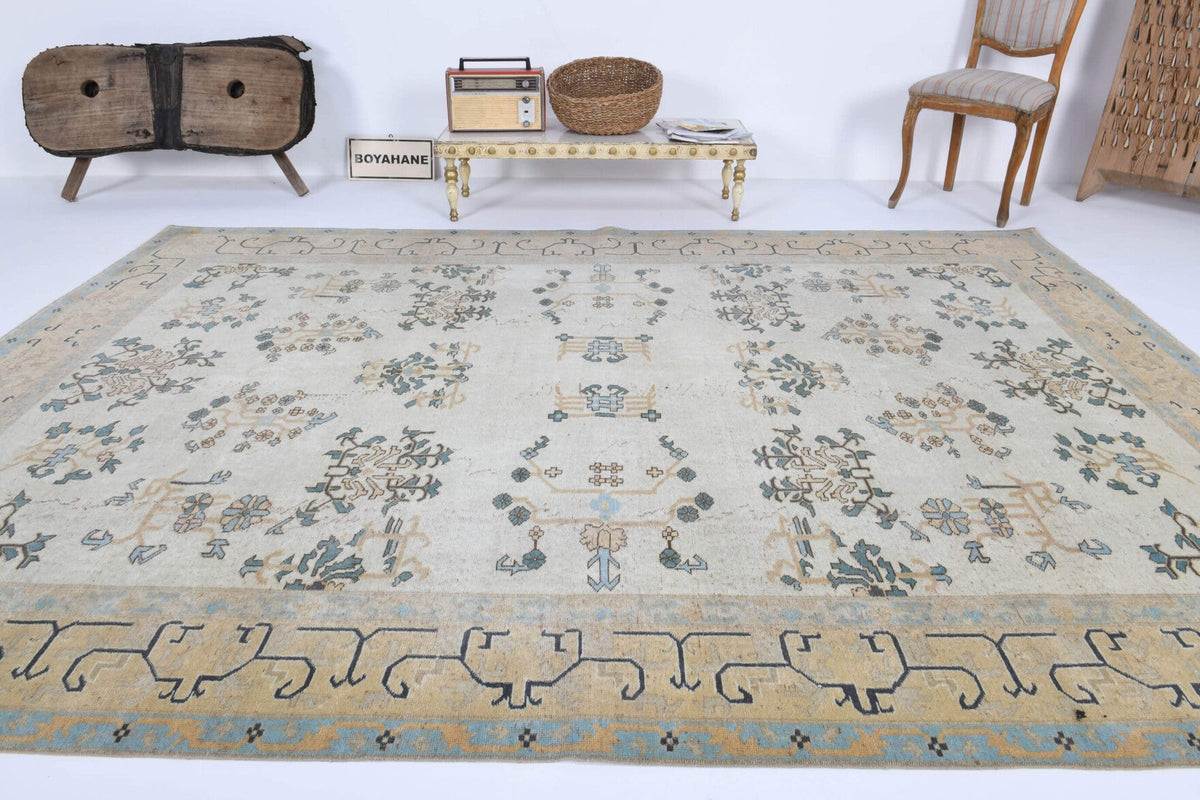 Vintage Area Hereke Rug