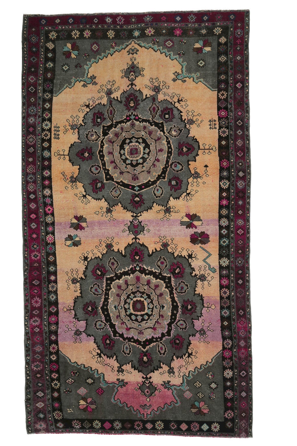 Anatolian Vintage Ethnic Area Rug