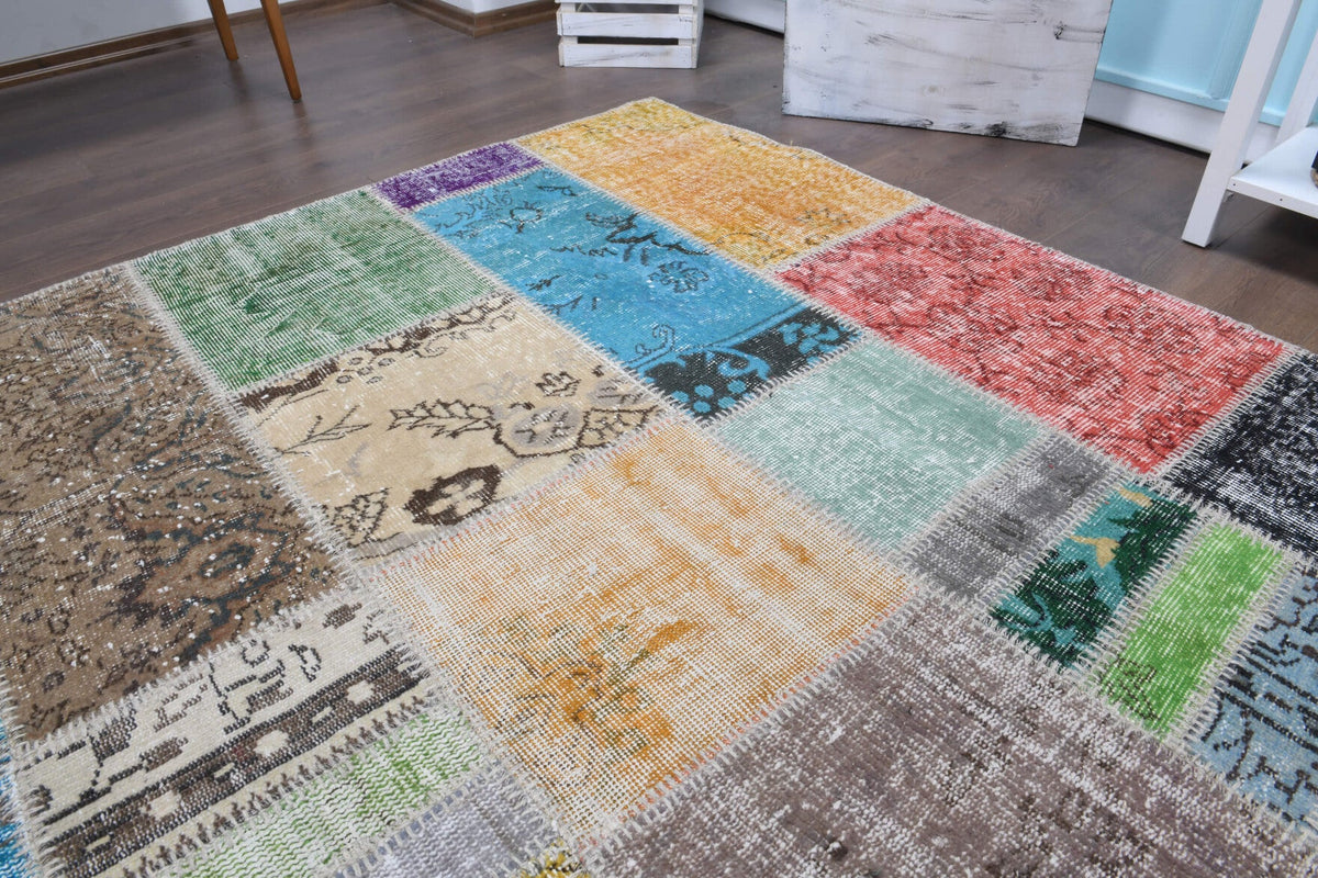 Vintage Patchwork Large Area Rug