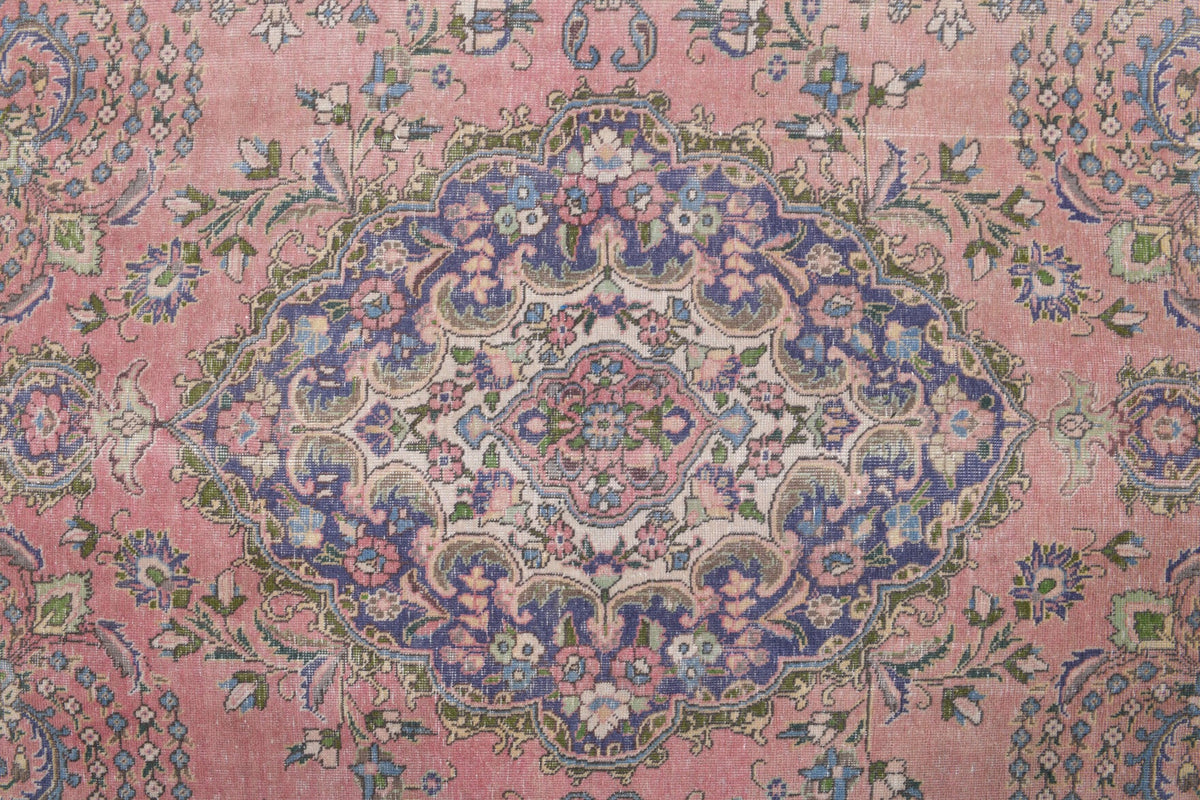 Persian Pink Vintage Large Area Rug