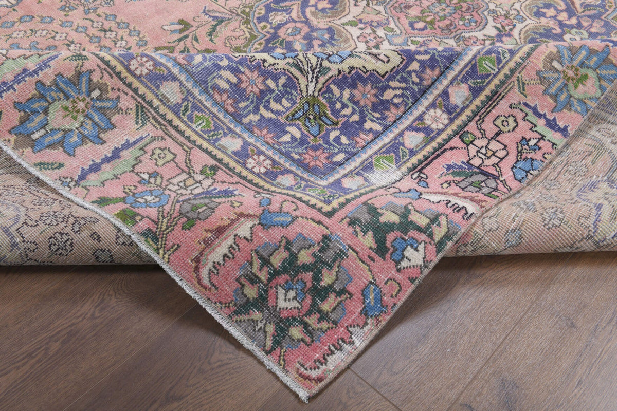 Persian Pink Vintage Large Area Rug