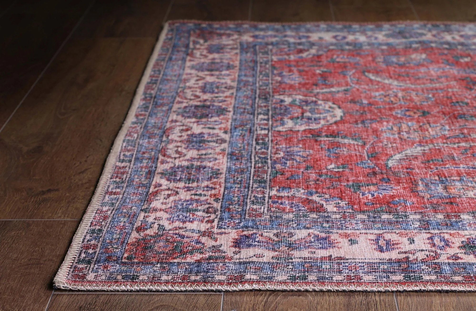 Gray Geometric Patterned Vintage Carpet - CLEARANCE - AL84OU