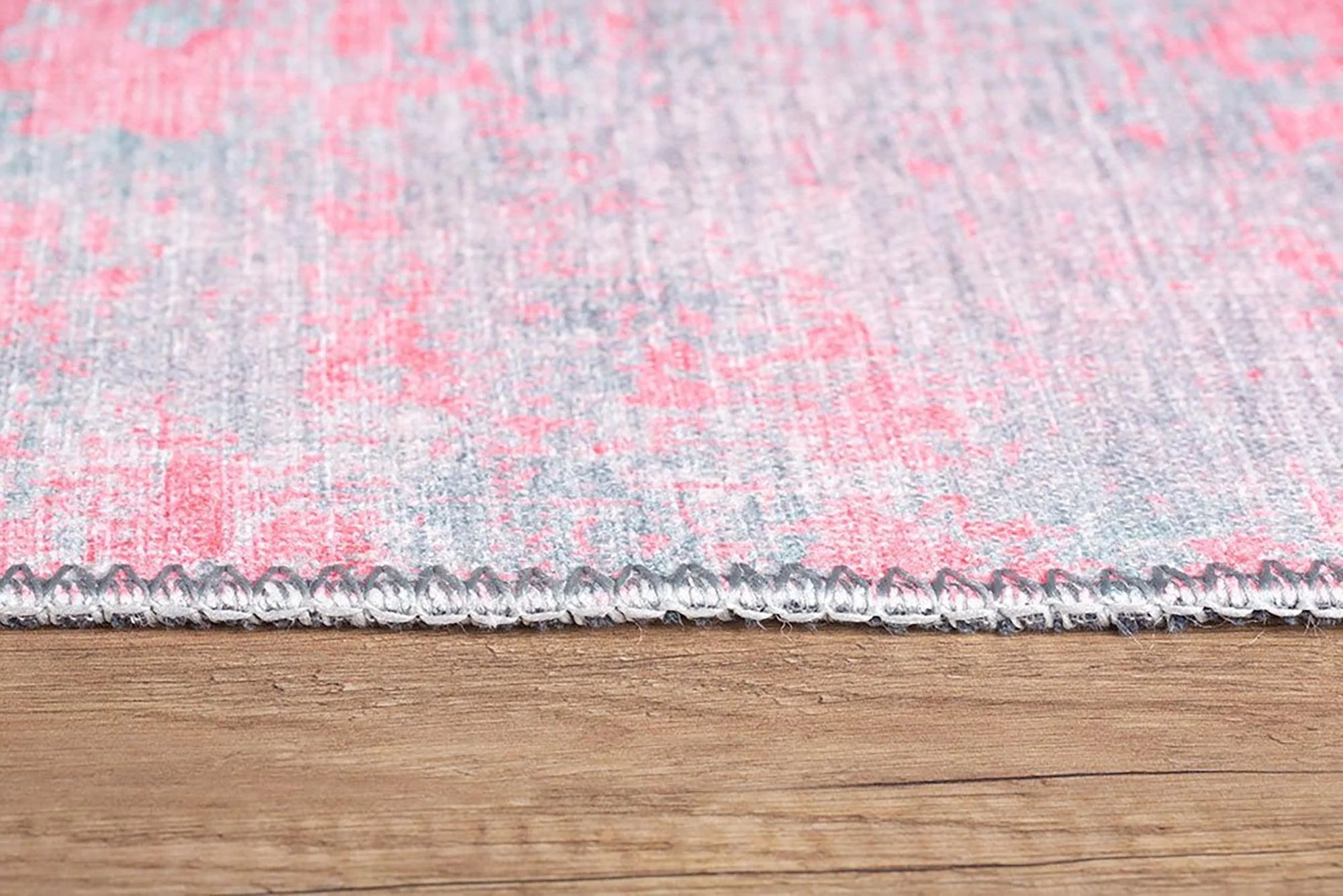 Gray Geometric Patterned Vintage Carpet- CLEARANCE - AL99OU