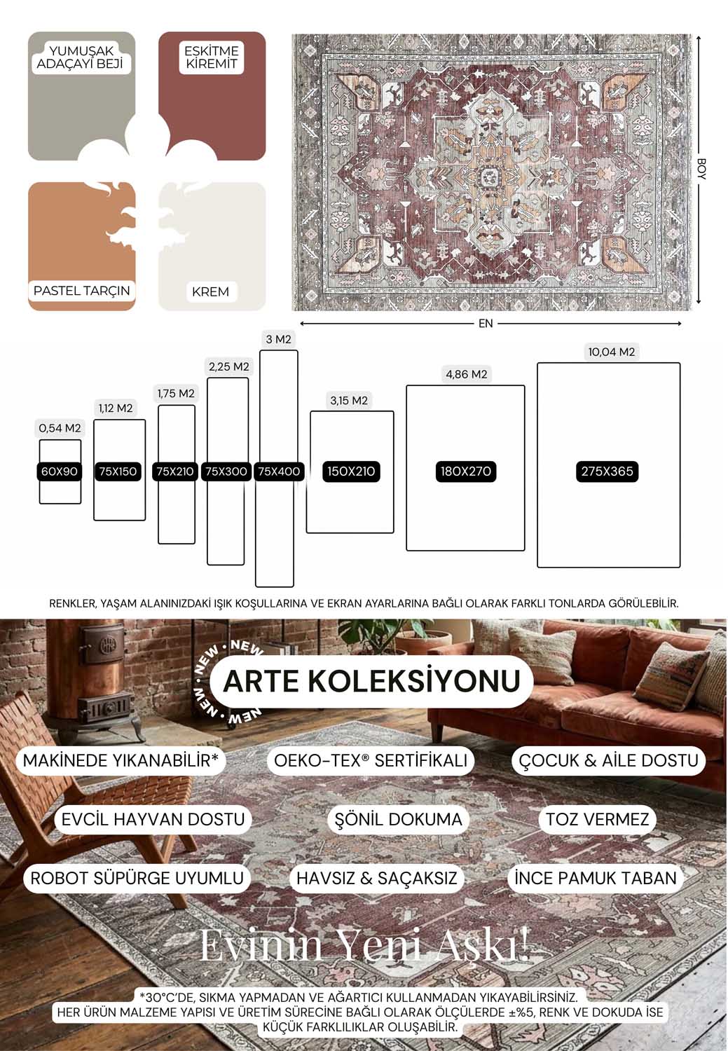 Uşak Blue Red Vintage Kilim Carpet