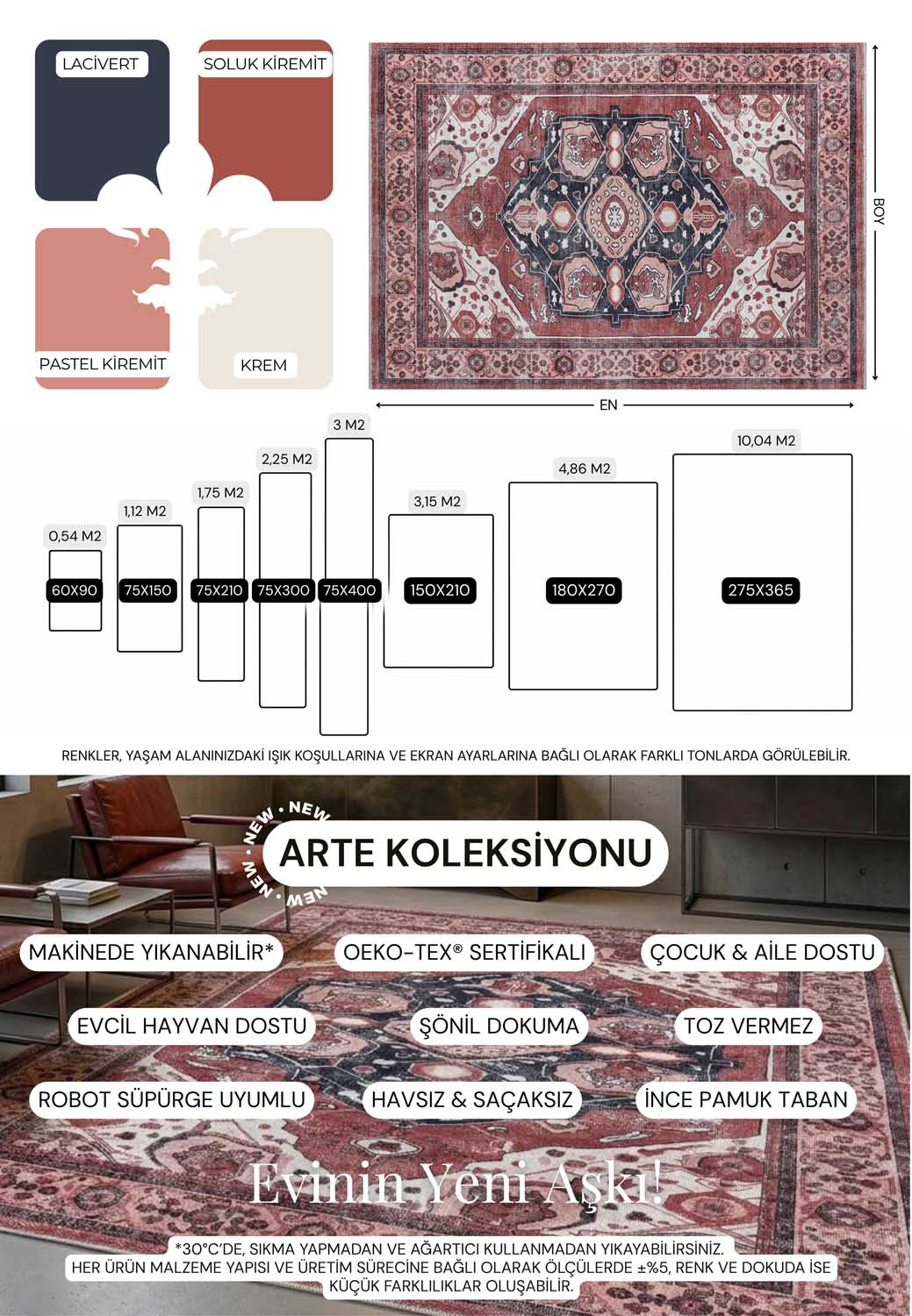 Uşak Blue Red Vintage Kilim Carpet