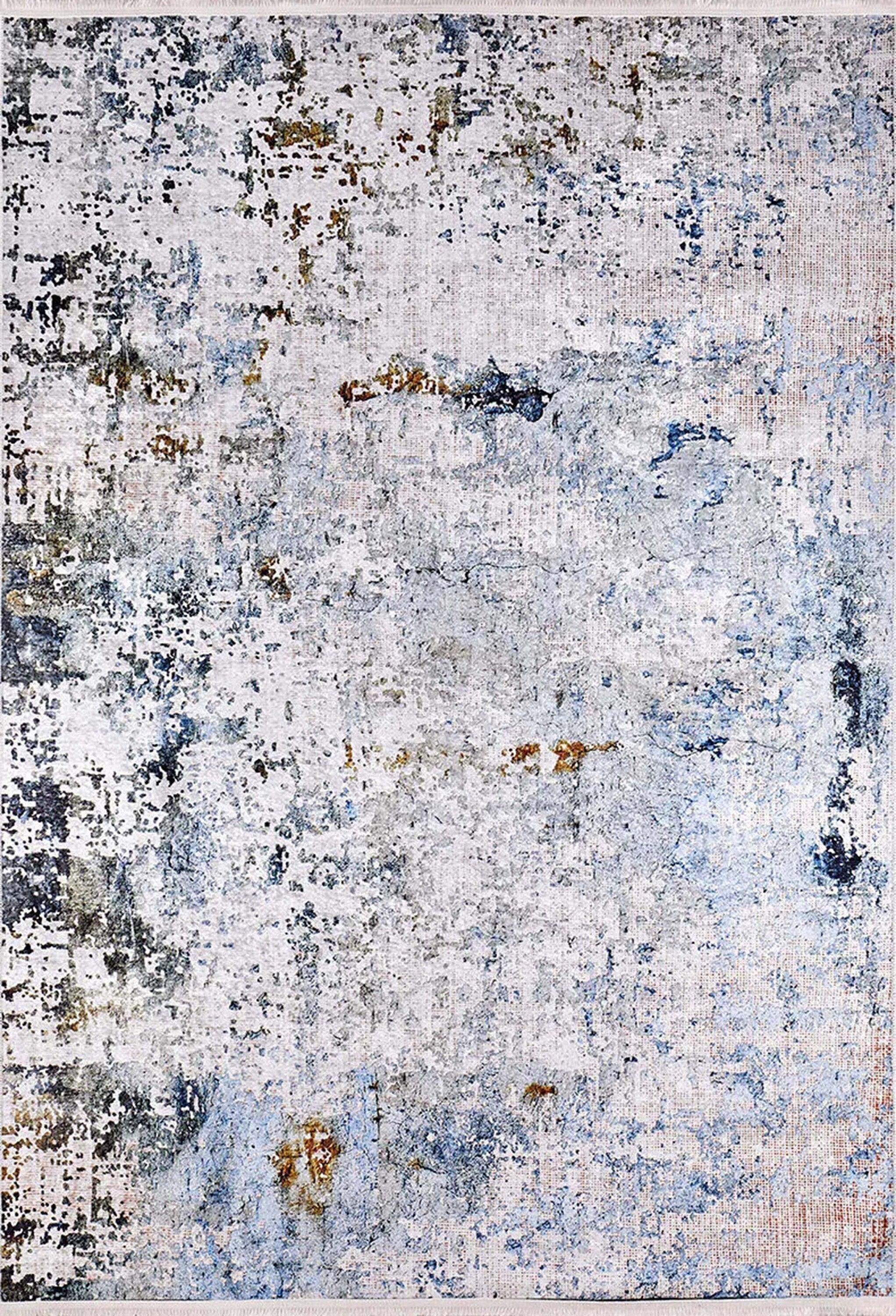 Abstract Desenli Gri Renkli Modern Halı