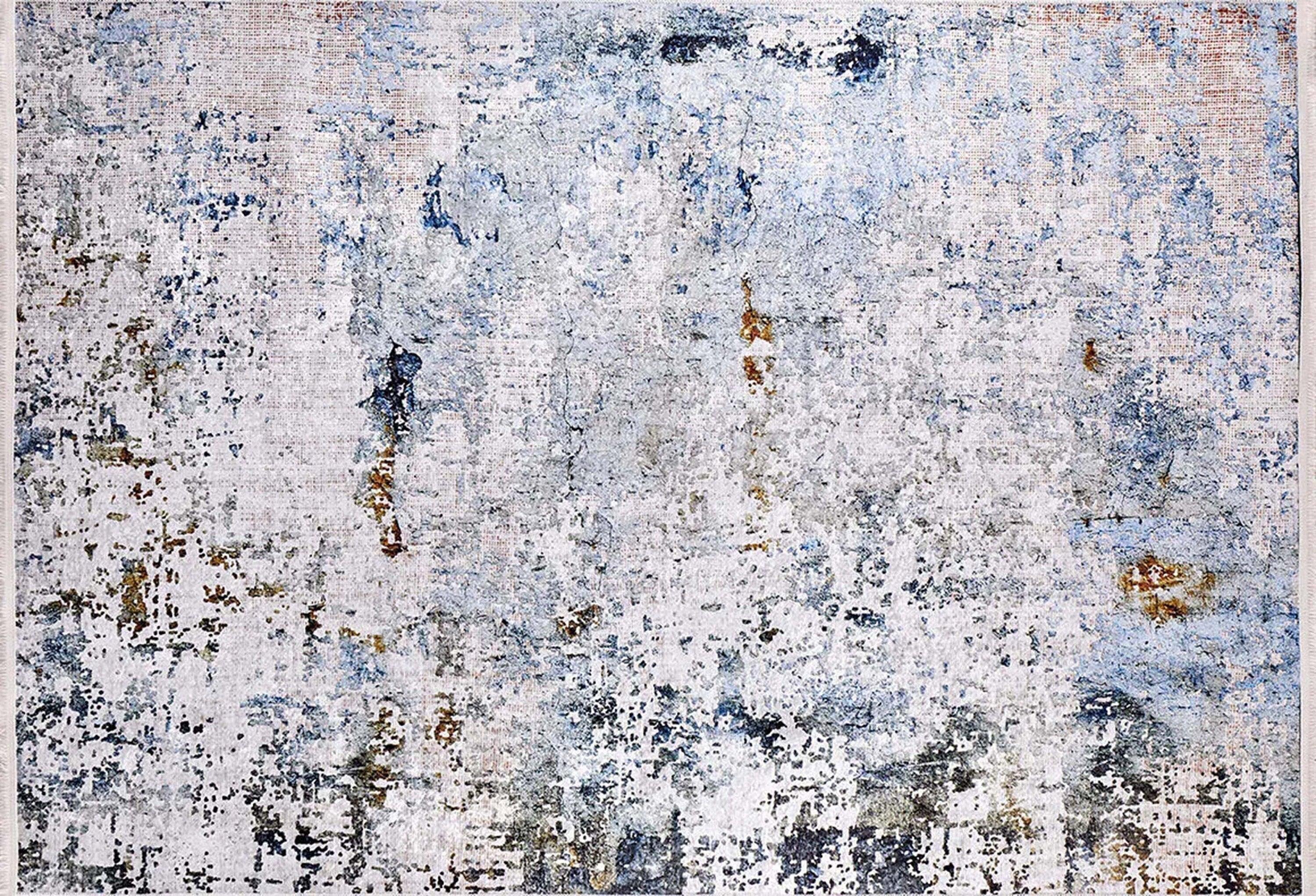 Abstract Desenli Gri Renkli Modern Halı