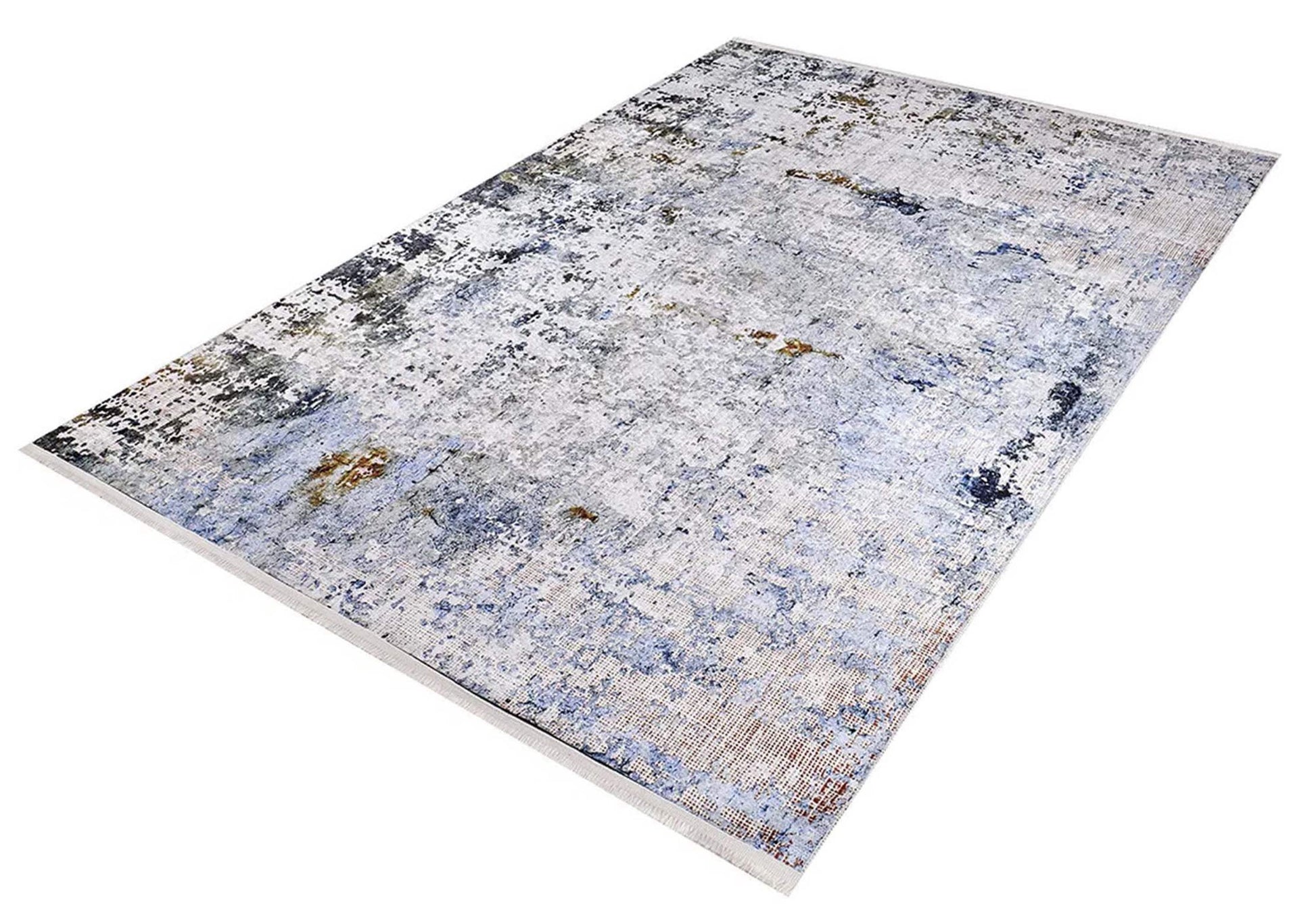 Abstract Desenli Gri Renkli Modern Halı