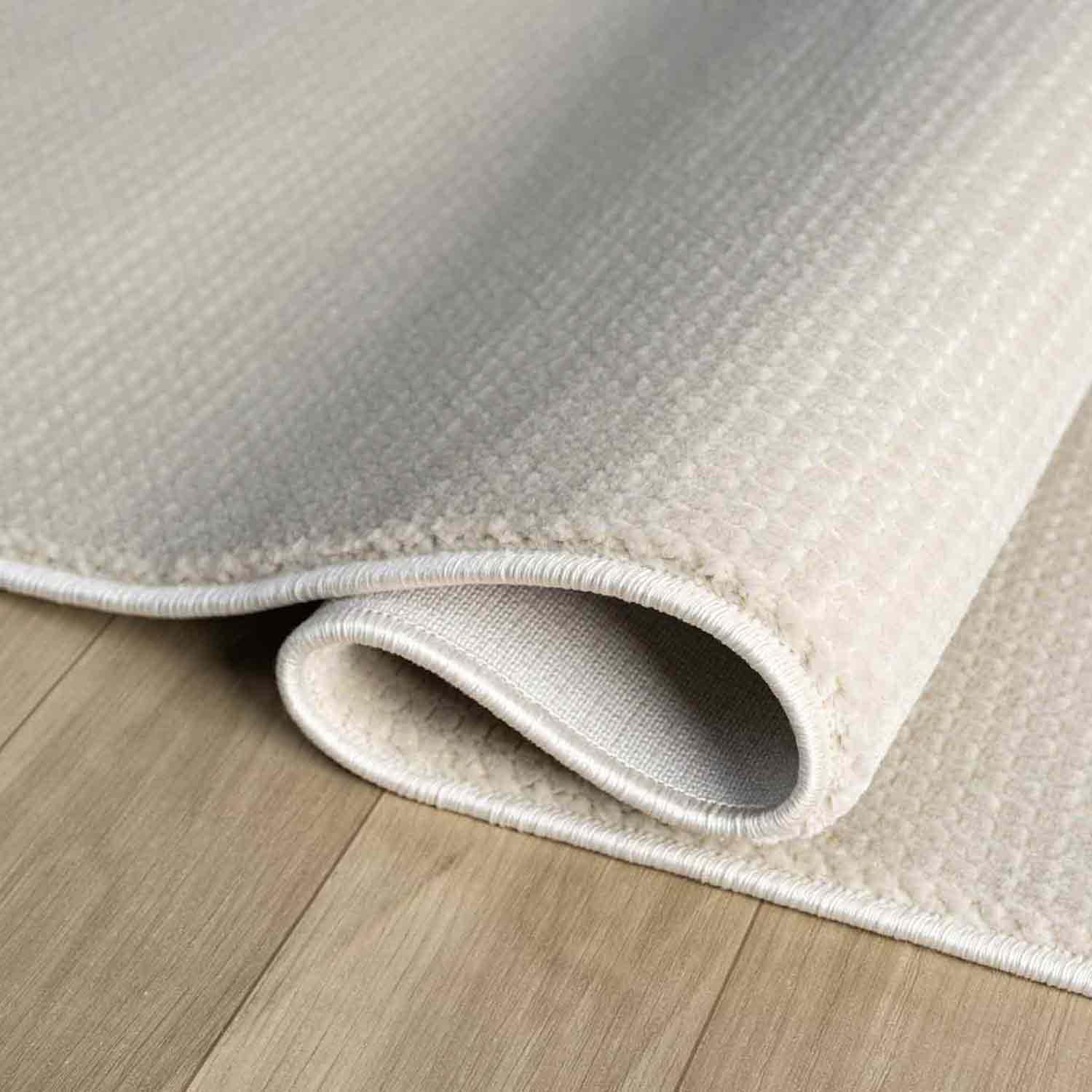 Açık Gri Beyaz Sade Modern Halı