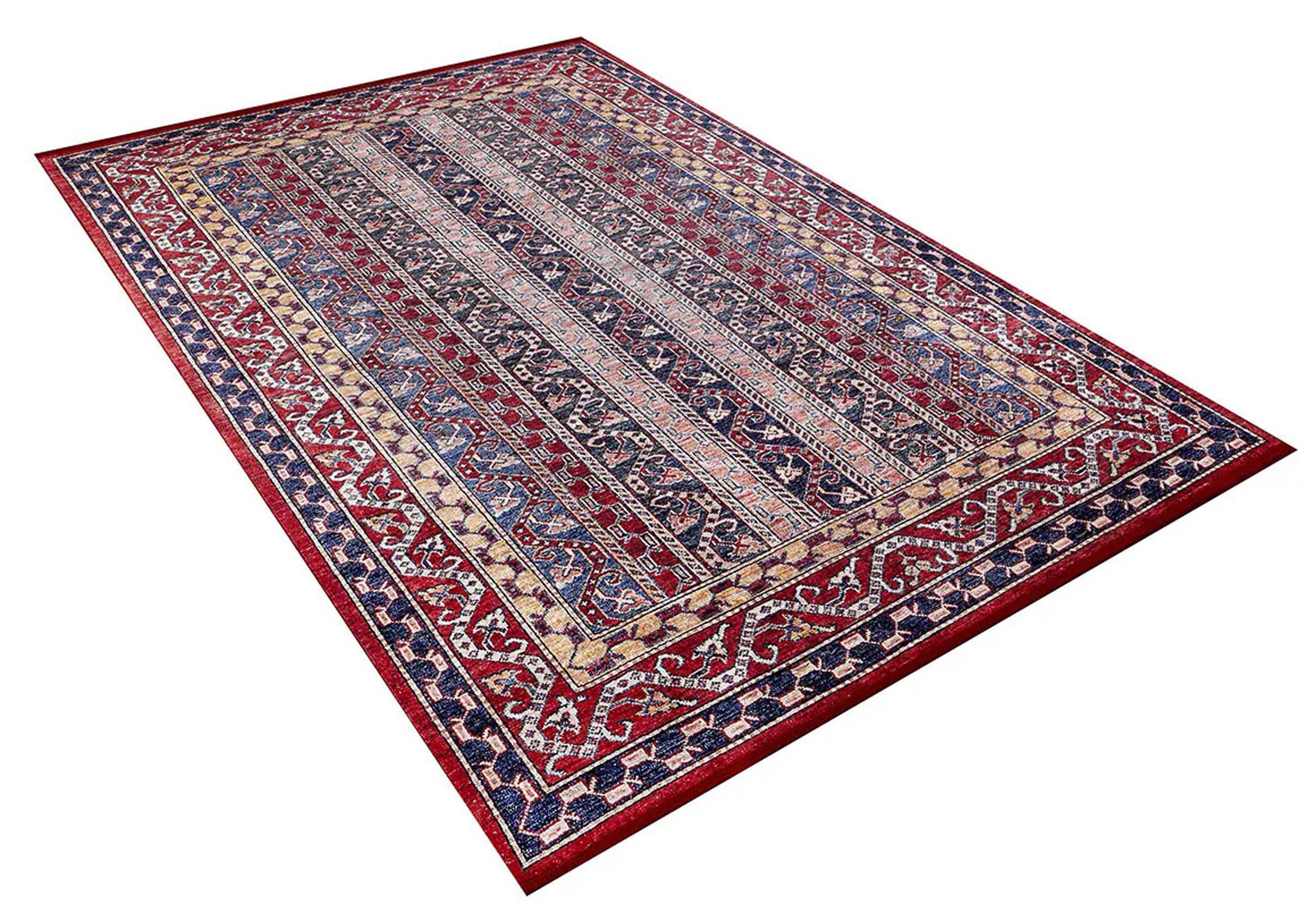Antik Kırmızı Çizgili Kilim Halı