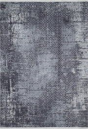 Antrasit Gri Geometrik Desenli Halı