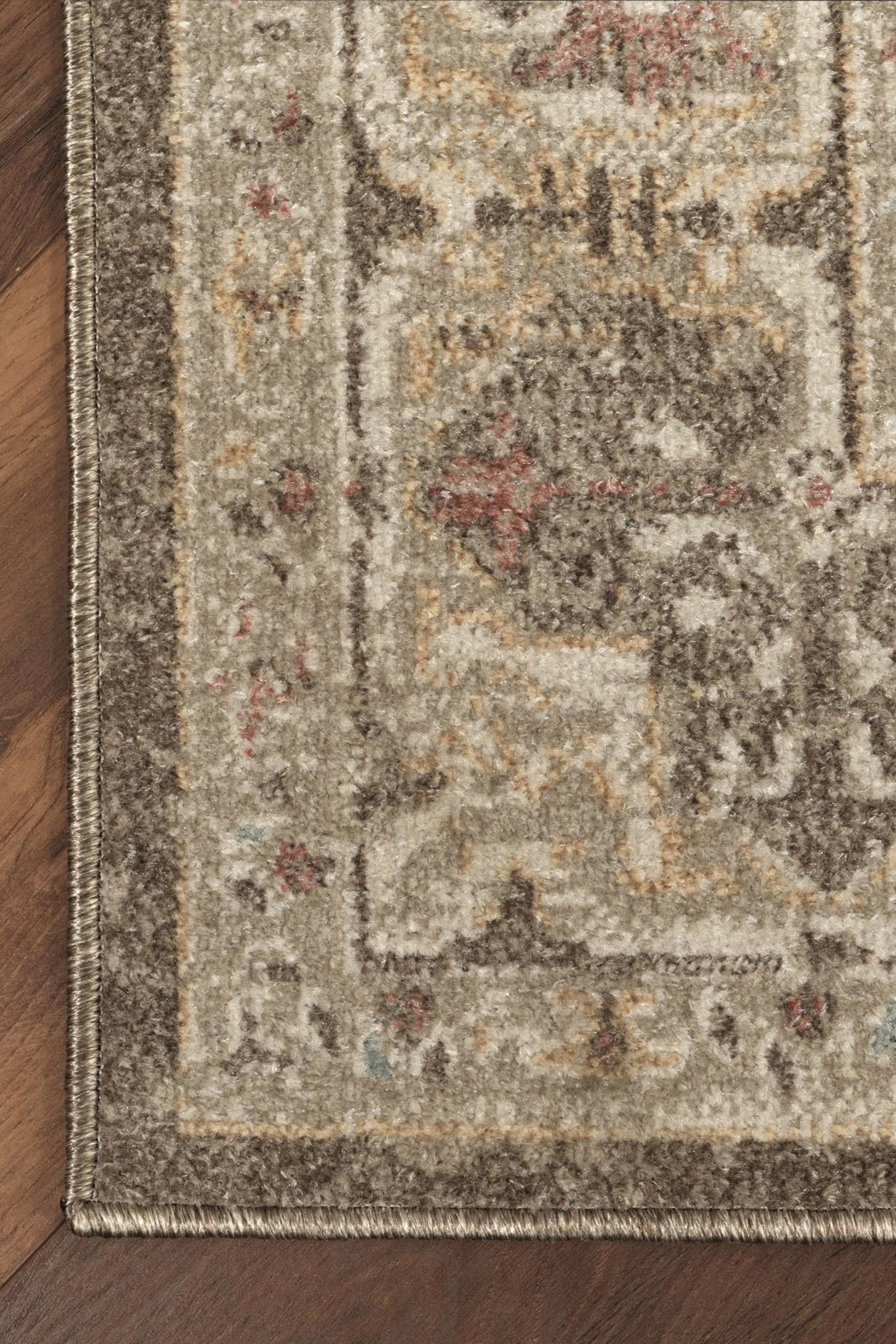 Geometrik Etnik Desenli Kahve ve Toprak Tonları Vintage Halı - FMBH07