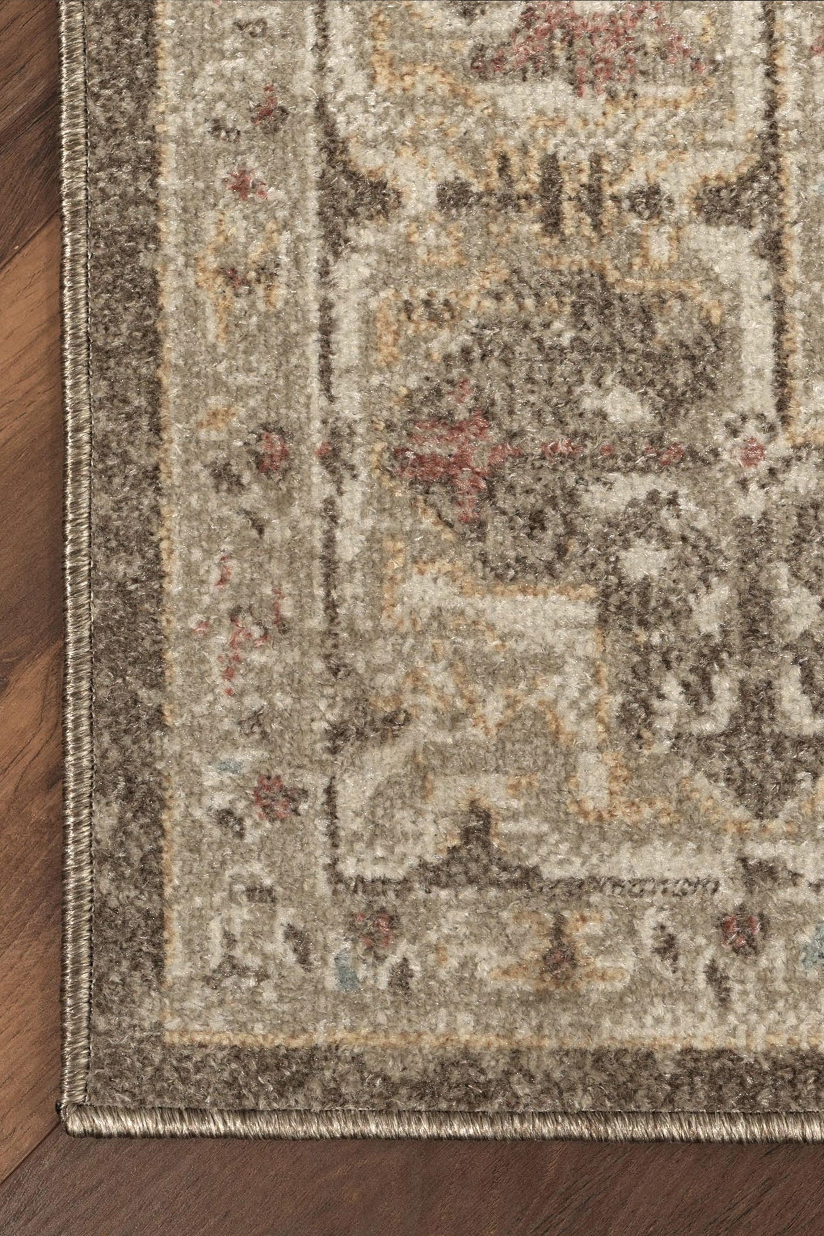 Geometrik Etnik Desenli Kahve ve Toprak Tonları Vintage Halı - FMBH07