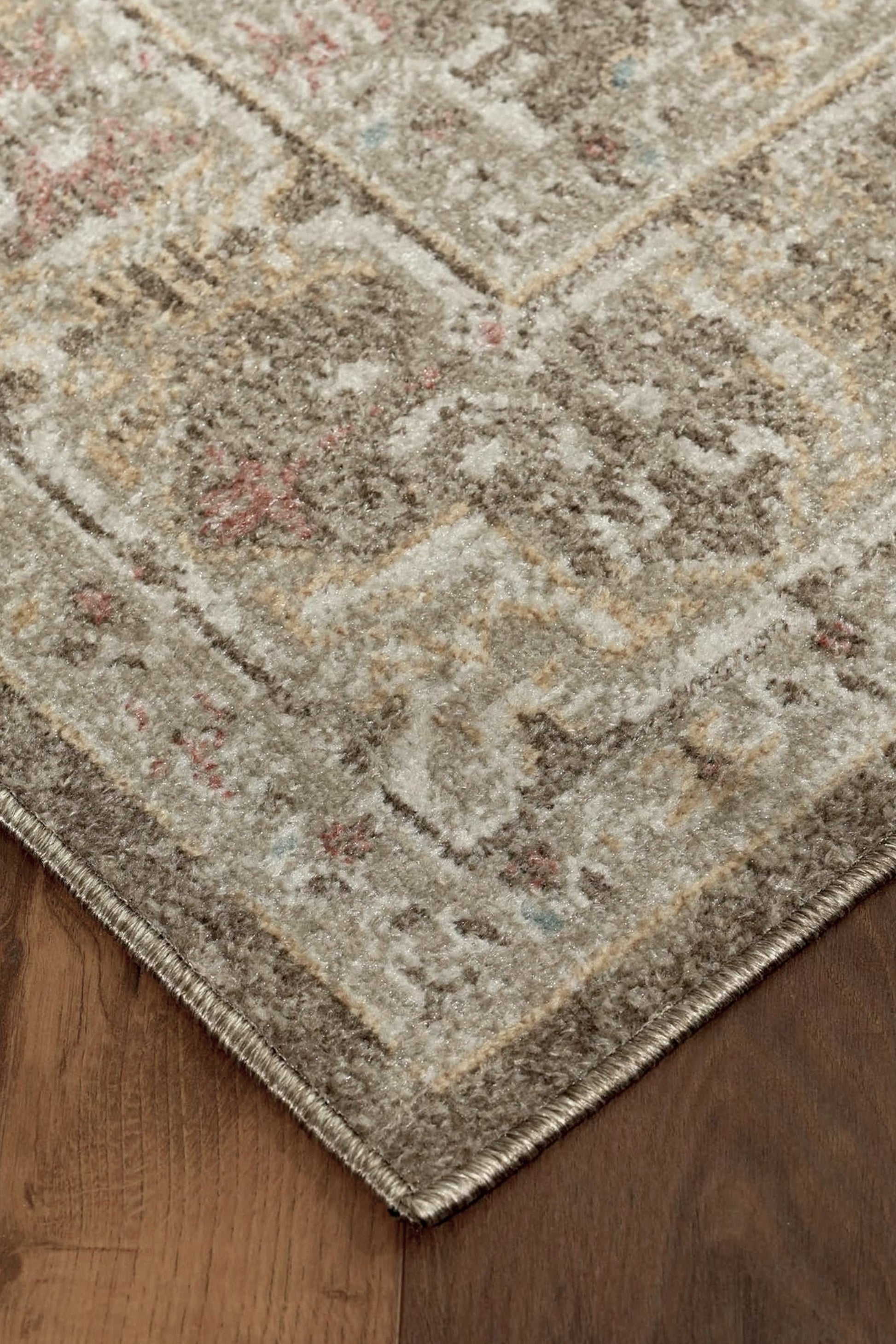 Geometrik Etnik Desenli Kahve ve Toprak Tonları Vintage Halı - FMBH07