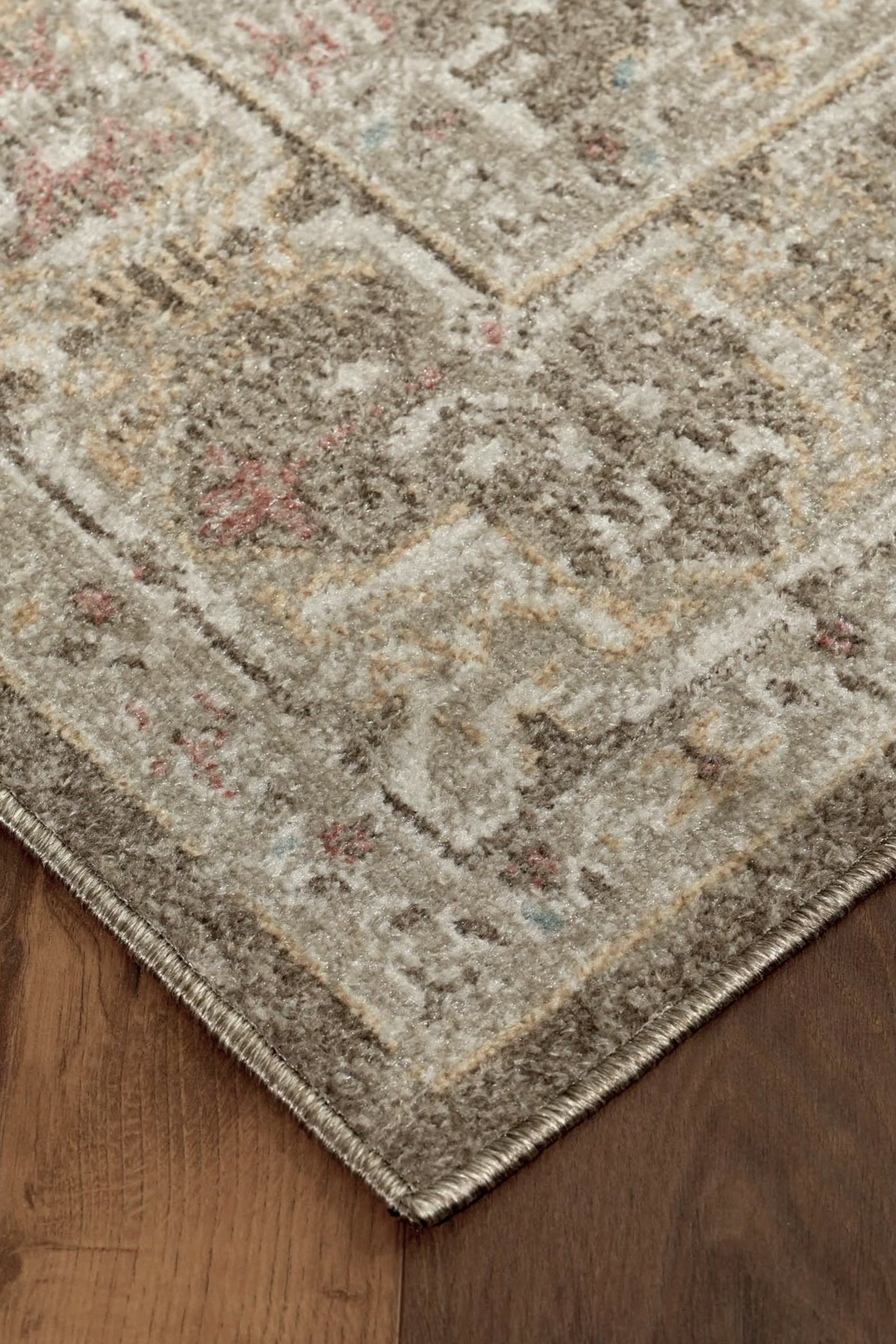 Geometrik Etnik Desenli Kahve ve Toprak Tonları Vintage Halı - FMBH07