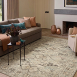 Plain Beige and Coffee Tones Wicker Textured Carpet