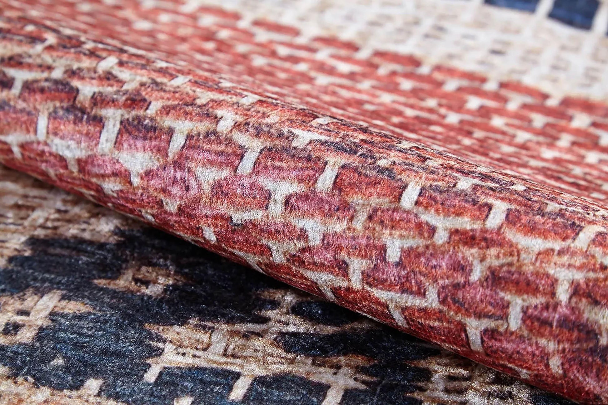 Bej Açık Turuncu Kilim Halı