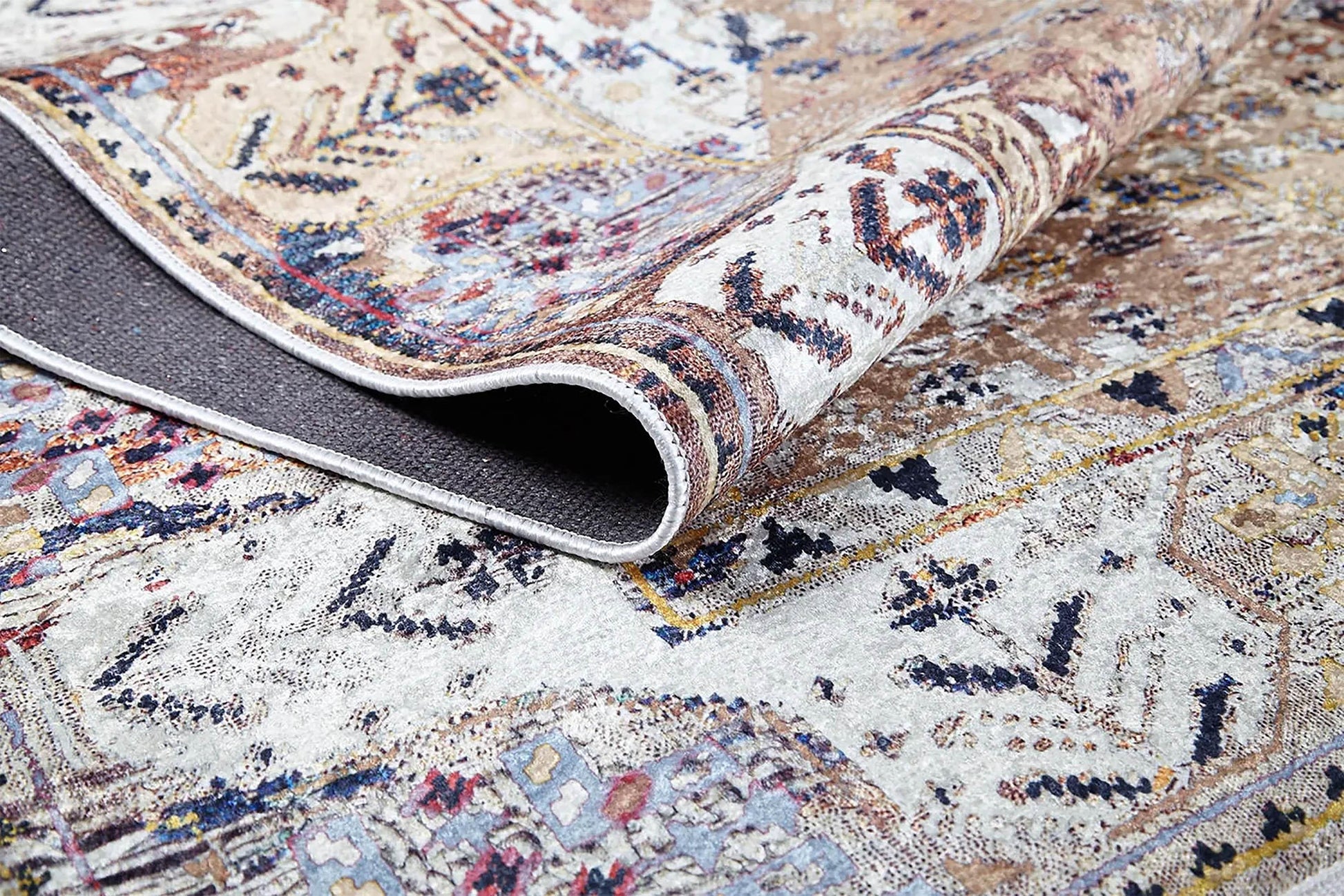 Bej Bohem Modern Halı