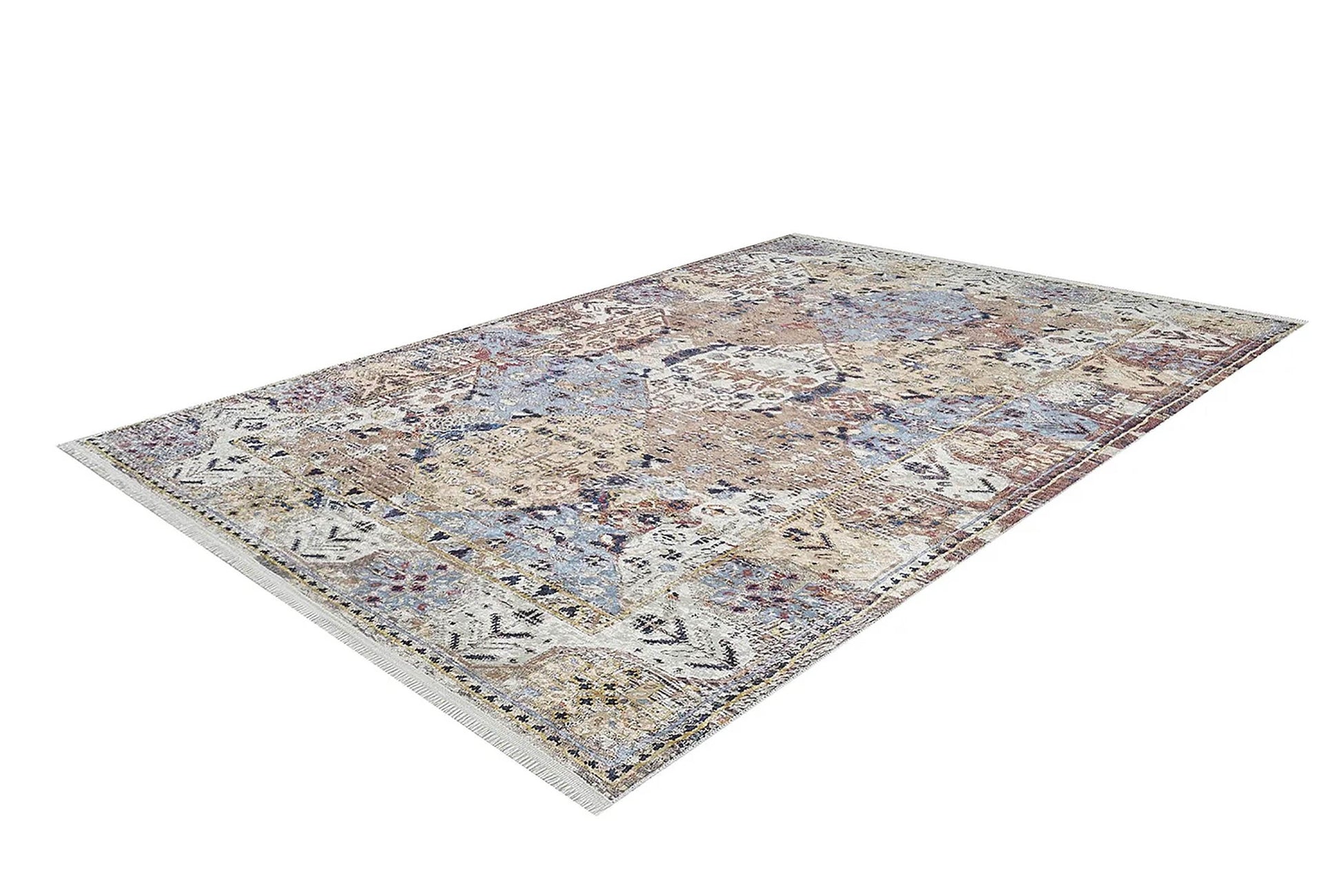 Bej Bohem Modern Halı