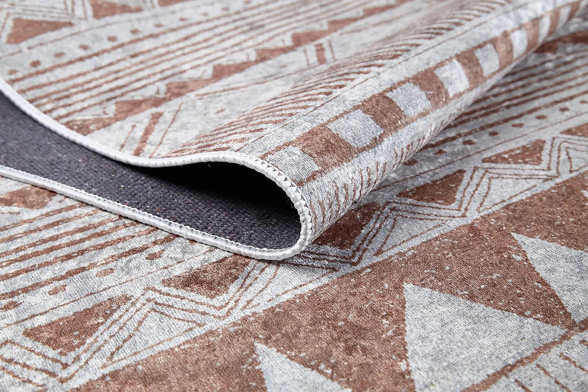 Bej Geometrik Kilim Halı