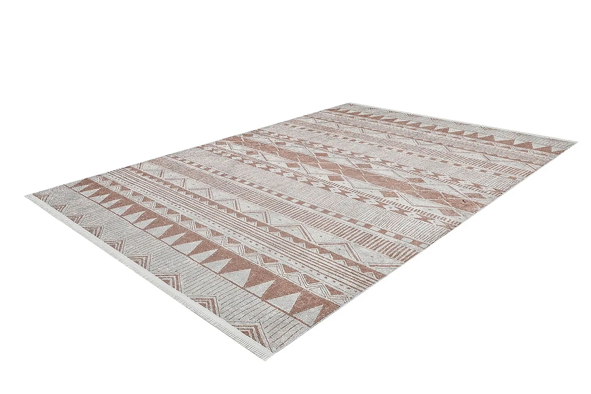 Bej Geometrik Kilim Halı