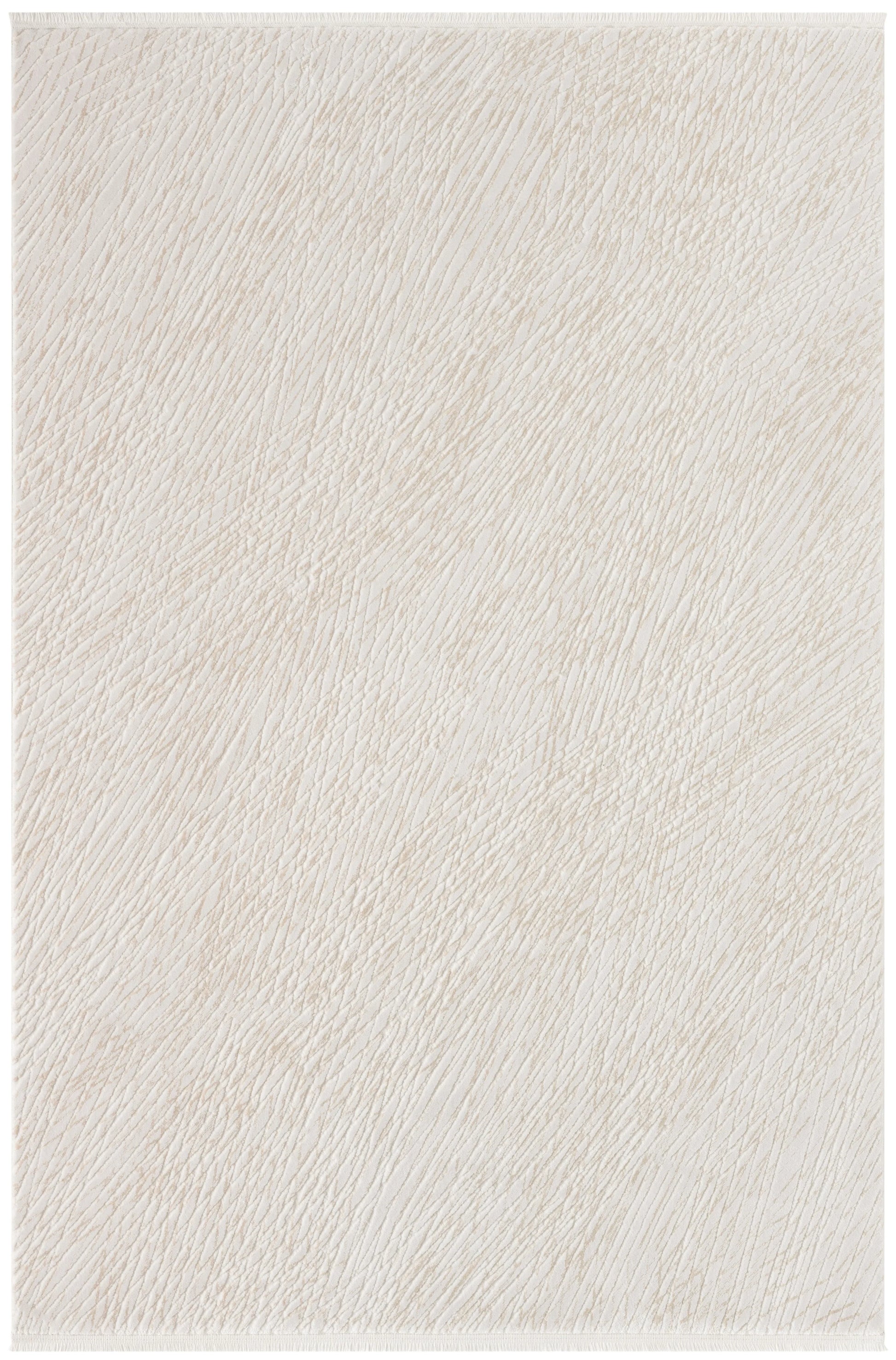 Bej Krem Soyut Çizgili Modern Halı