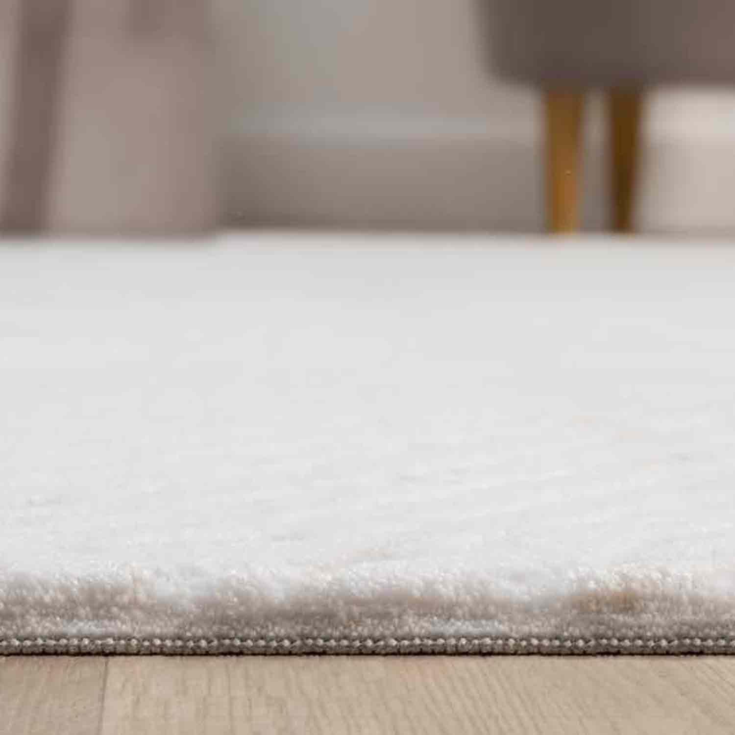 Bej Krem Soyut Çizgili Modern Halı