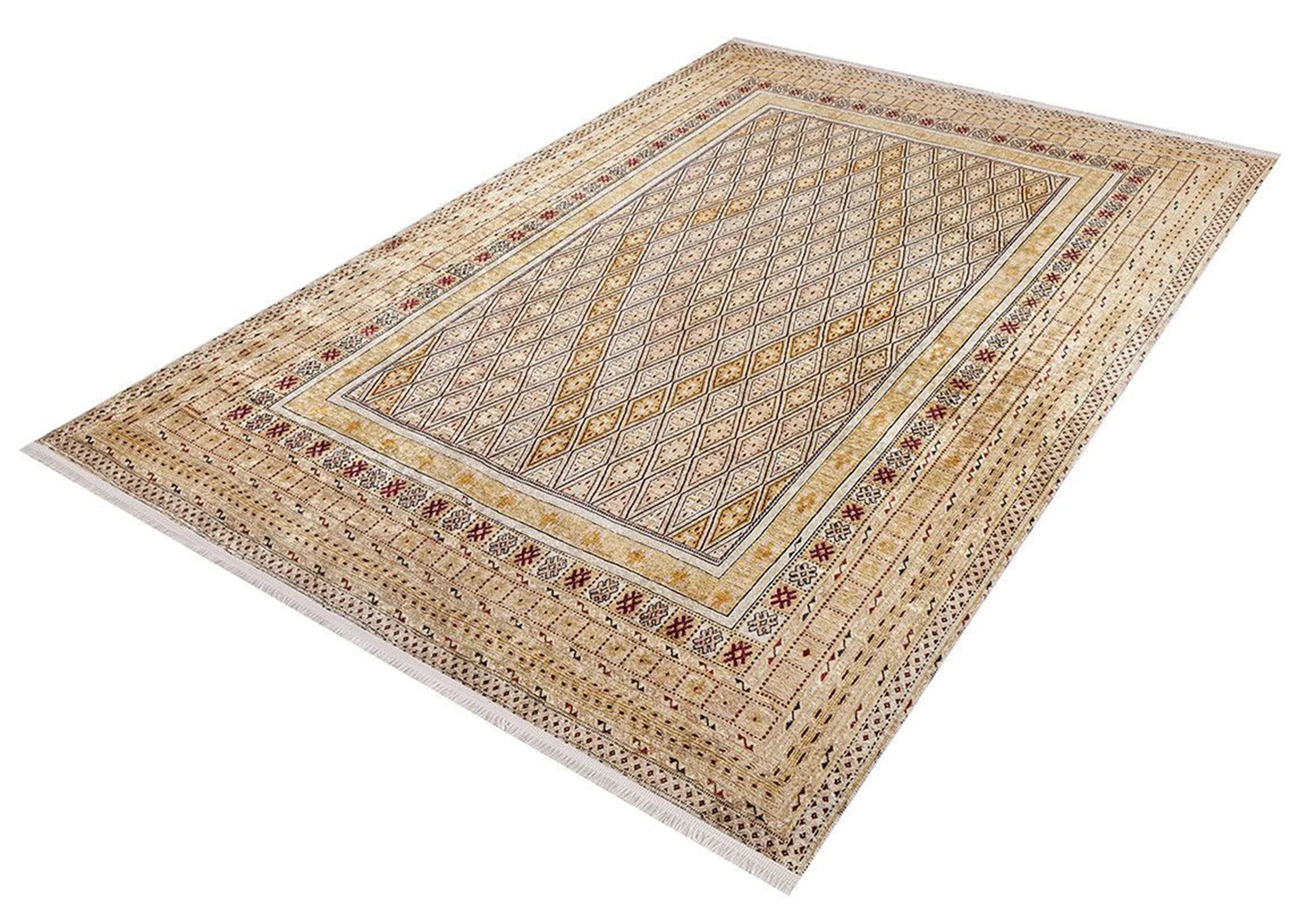 Bej Pastel Sarı Anadolu Kilim Halı