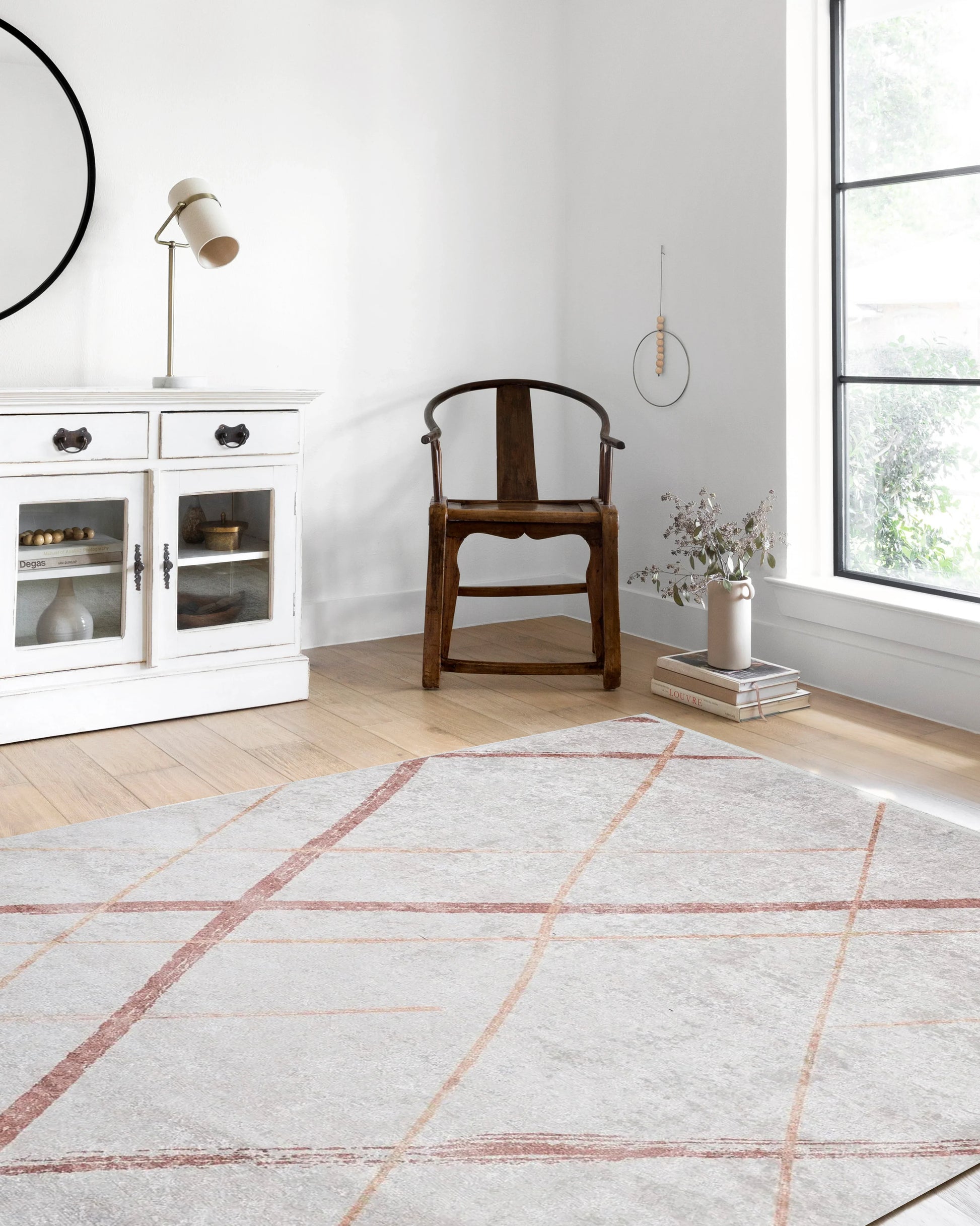 Beyaz Fas Tarzı Kilim Halı