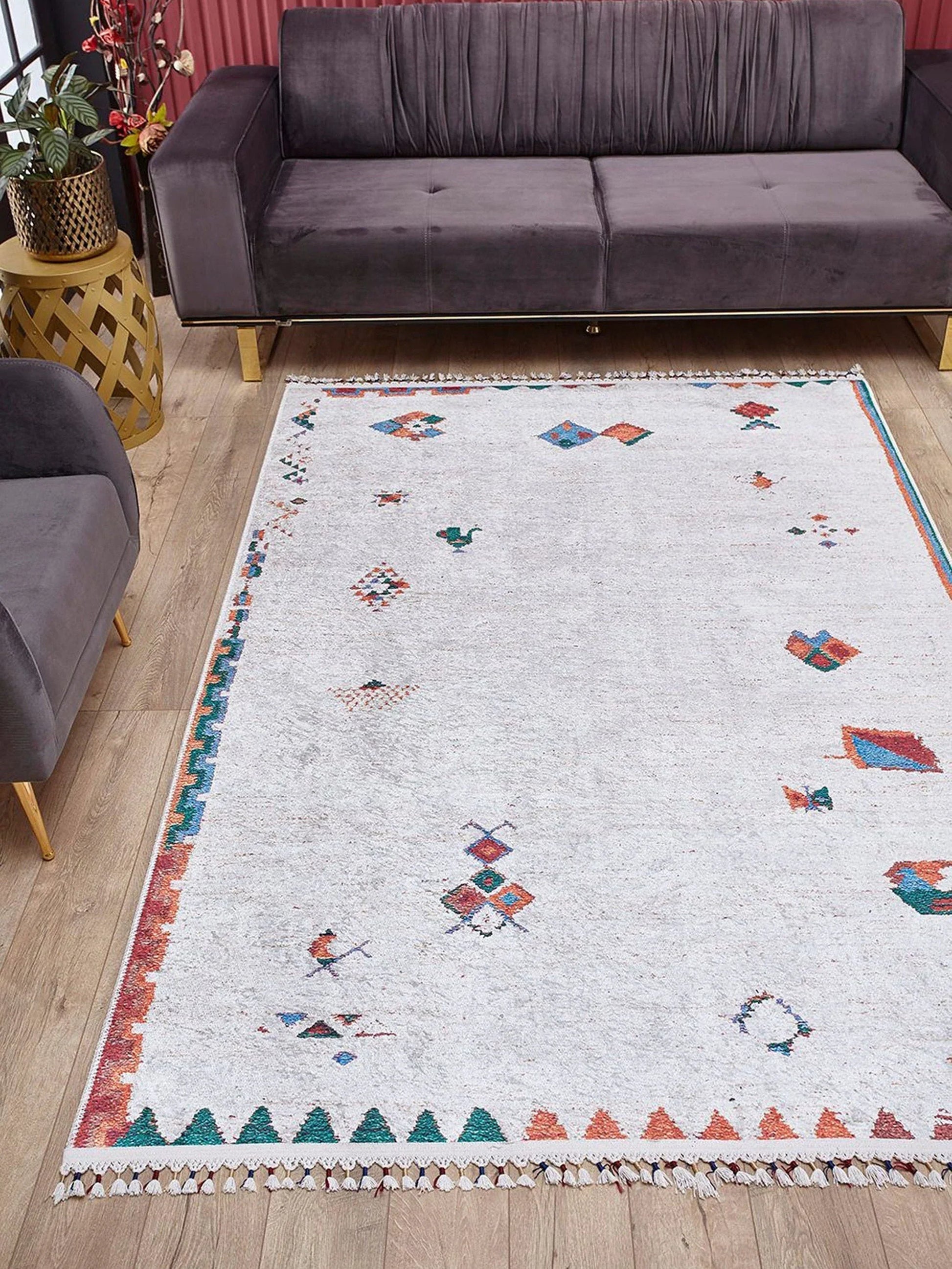 Beyaz Fildişi Kilim Halı
