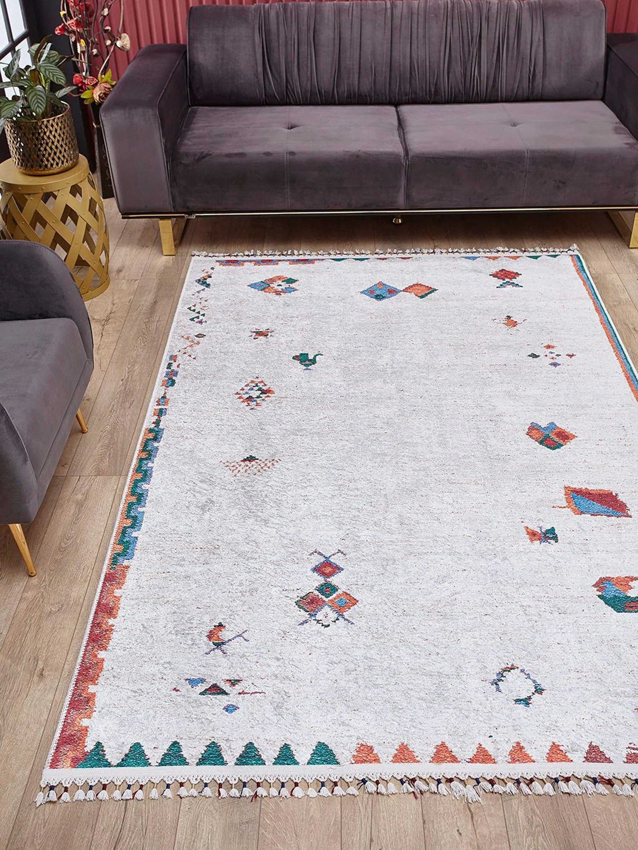 Beyaz Fildişi Kilim Halı