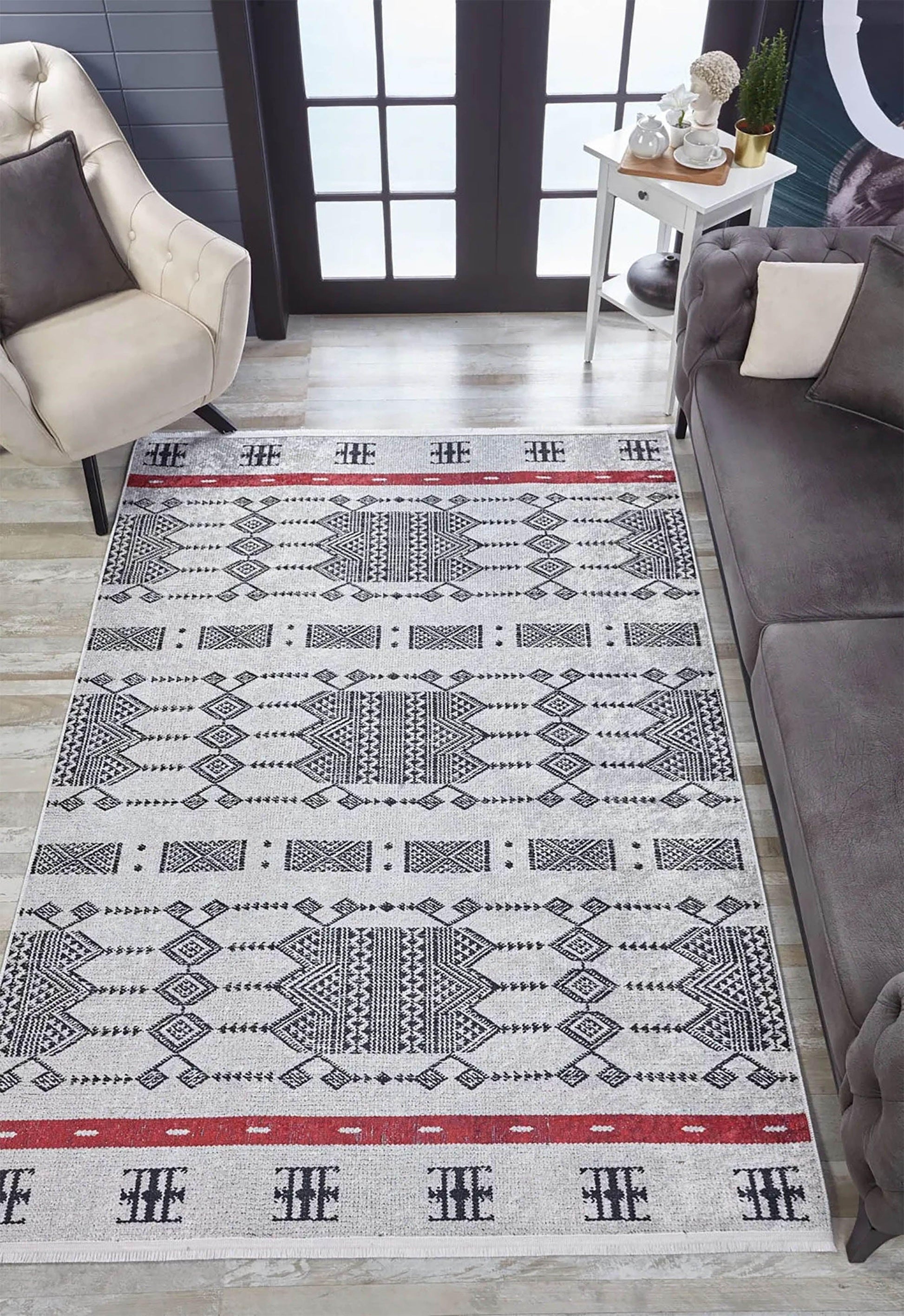 Bohem Geometrik Yazlık Halı