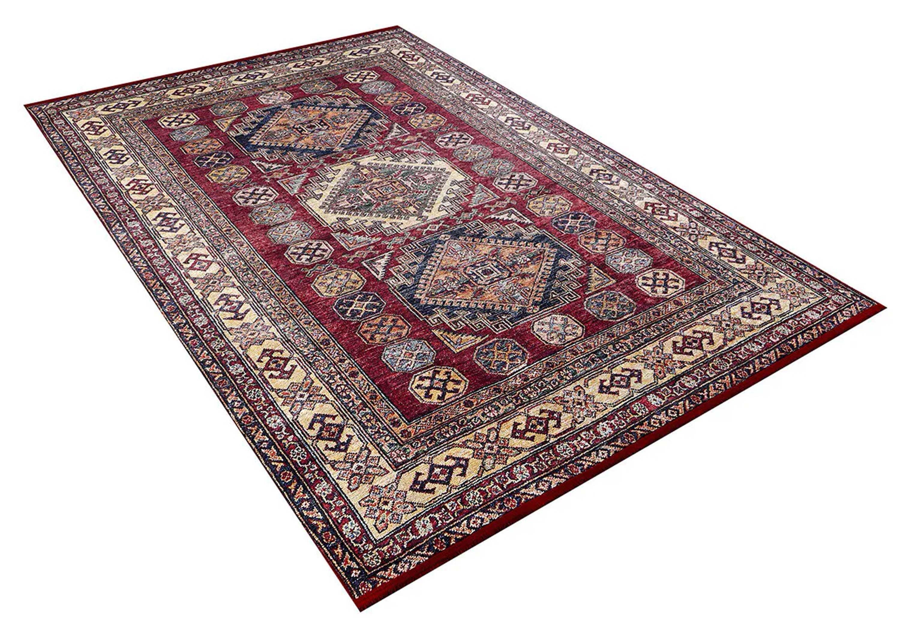 Bordo Klasik Desenli Oryantal Halı
