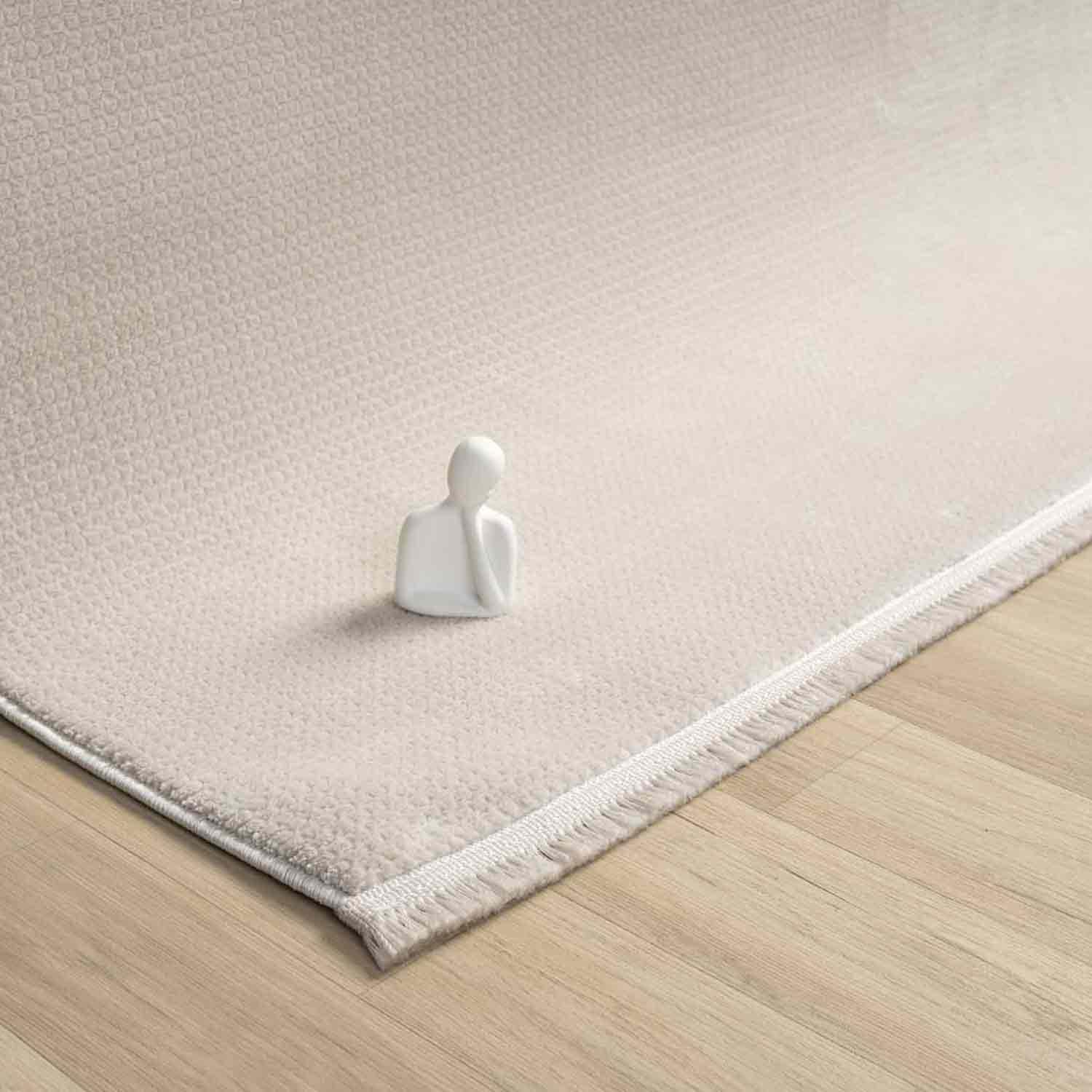 Düz Krem Bej Sade Modern Halı