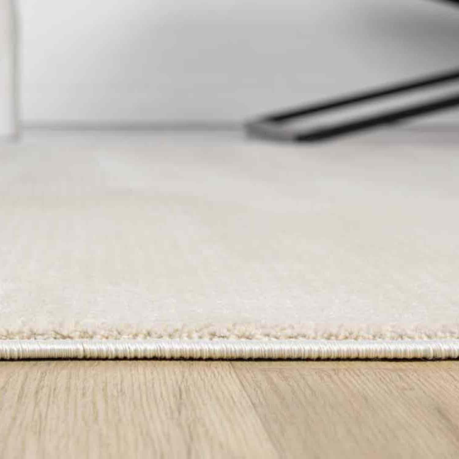 Düz Krem Bej Sade Modern Halı