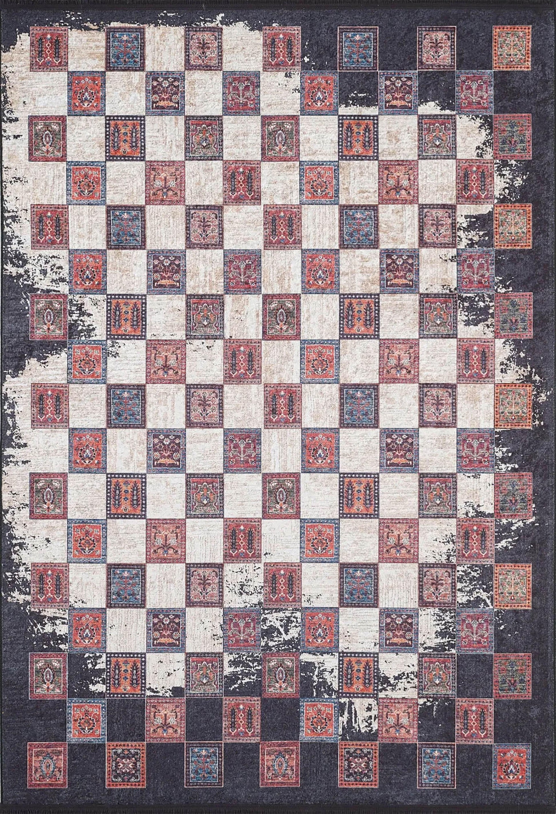 Eskitme Etnik Vintage Halı