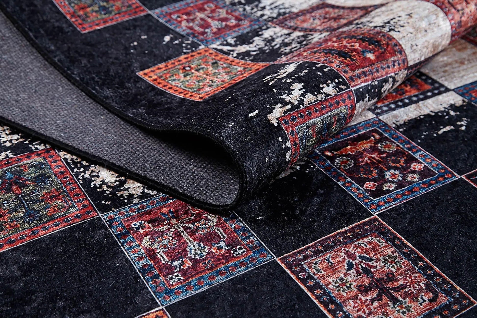 Eskitme Etnik Vintage Halı